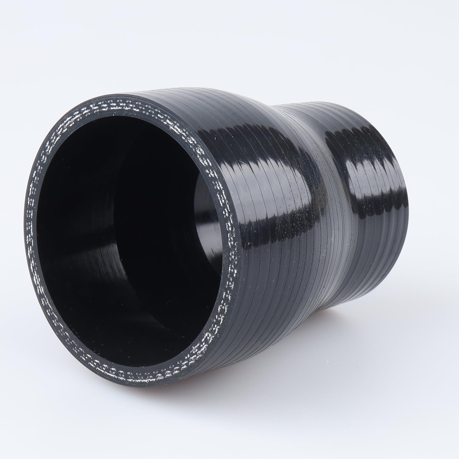 Ac Performance Id 2.35'' To 1.75'' (60Mm To 45Mm) Silicone Hose Straight Reducer 3-Ply Reinforced Black, 3'' Length