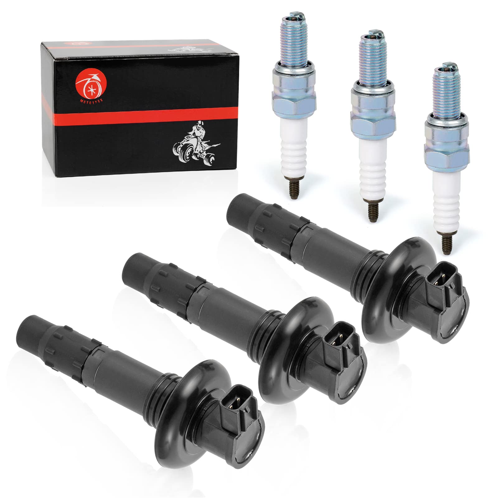 Ignition Coil Pack & Spark Plugs For SeaDoo GTX RXT RXP GTI GTS 130 155 185 215 255 260 420664020 296000307