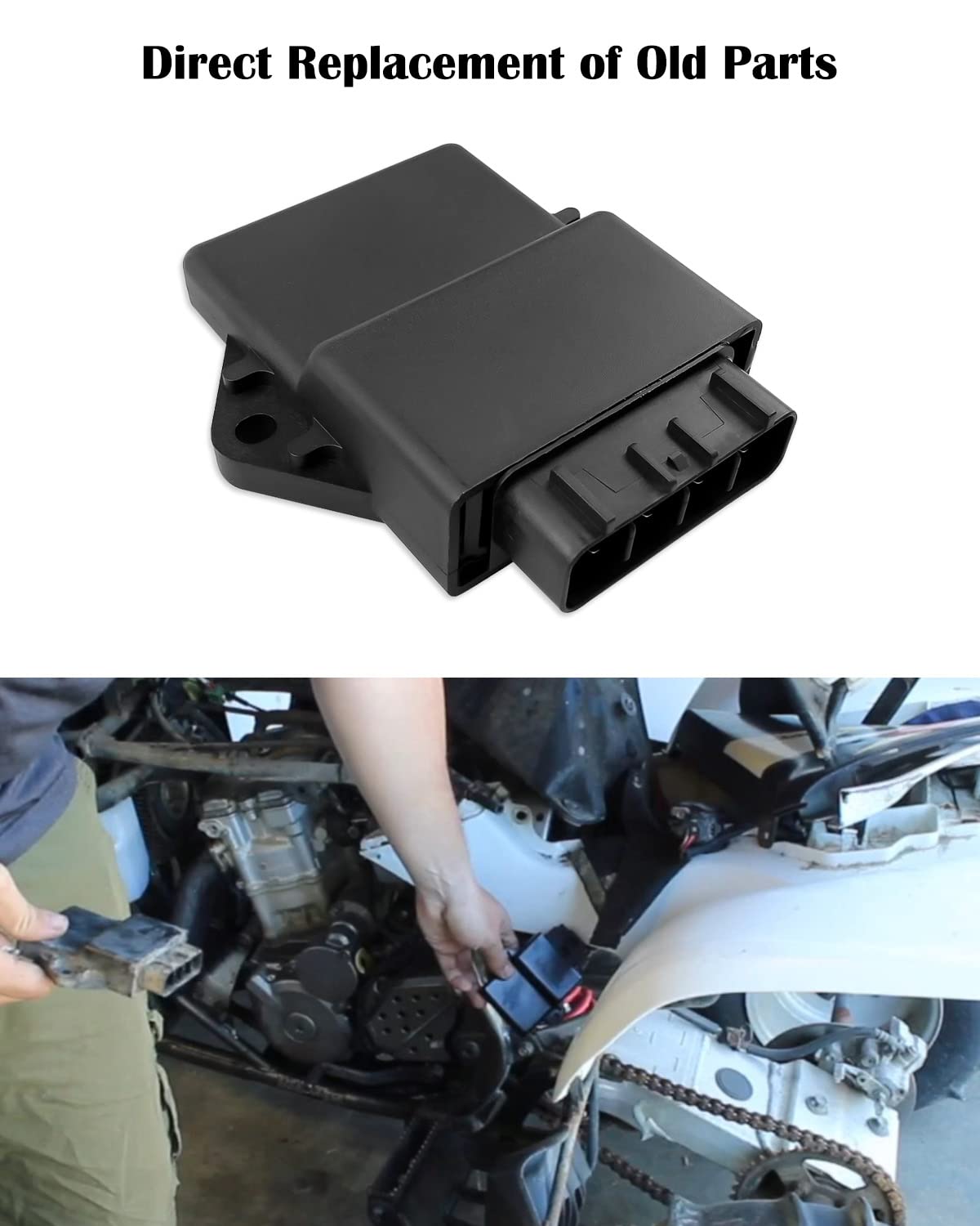 Emiho Cdi Ignition Box Fit For Suzuki Ltz400 Kawasaki Kfx400 Arctic Cat Dvx400 2003-2004 Replace Pe-C-As K400-A