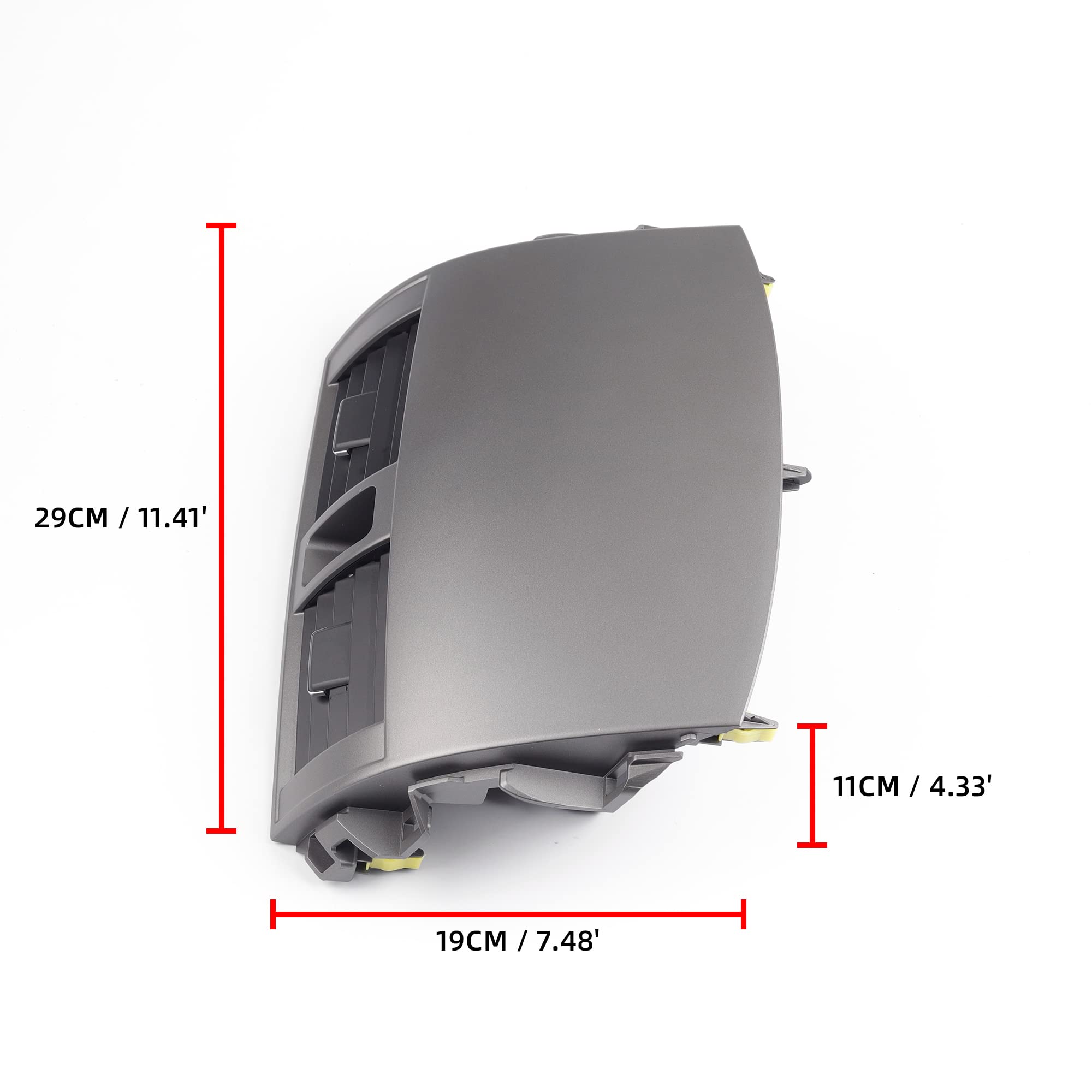Dasbecan 55670-02160 Center Dash A/C Outlet Air Vent Panel Compatible With Toyota Corolla 2008 2009 2010 2012 2013 55663-02060