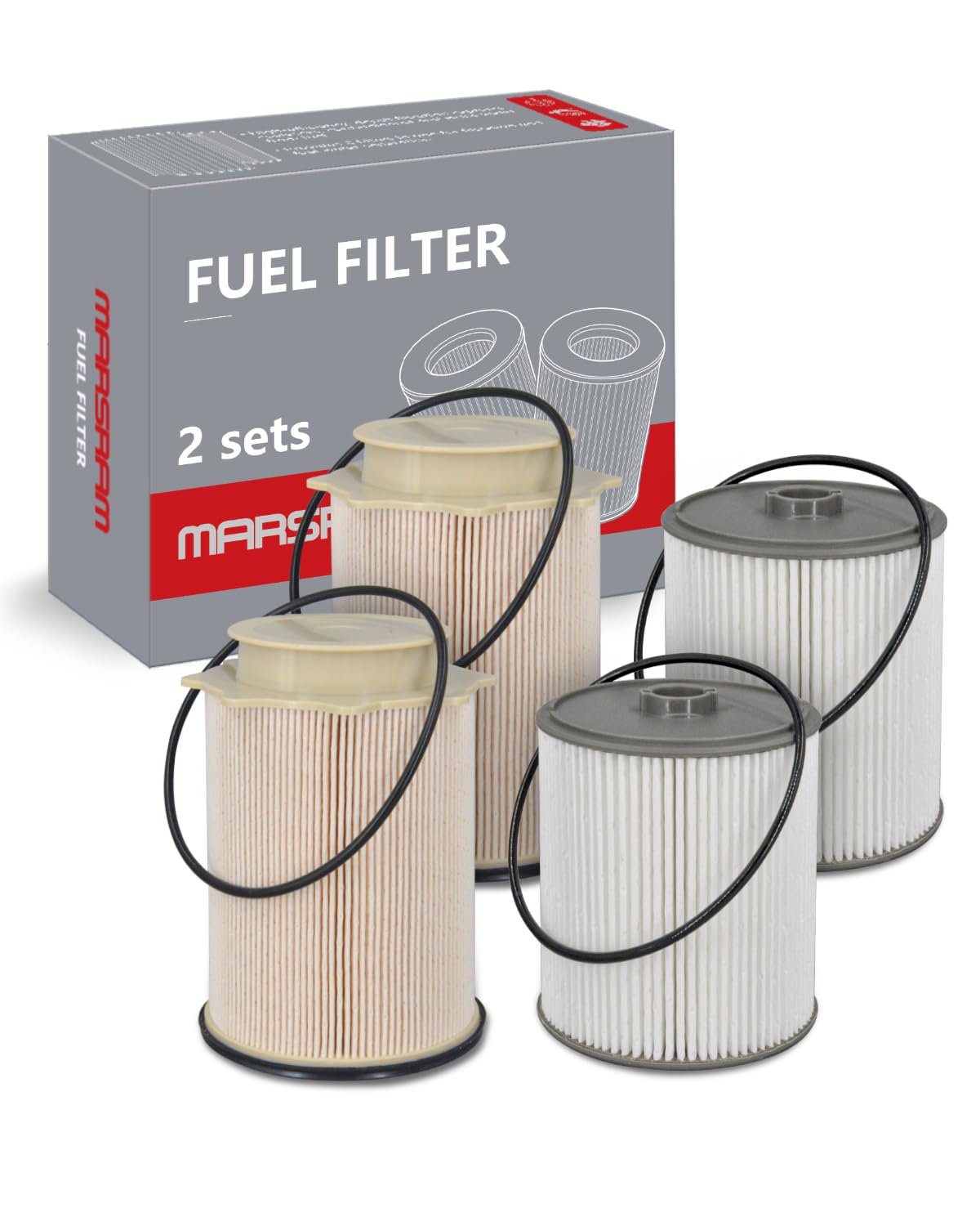 Marsram Fuel Filter for Ram 2500 3500 4500 5500 6.7 Cummins Diesel, Fuel Filters fit for 2019 2020 2021 2022 2023 Dodge Ram, 2 S