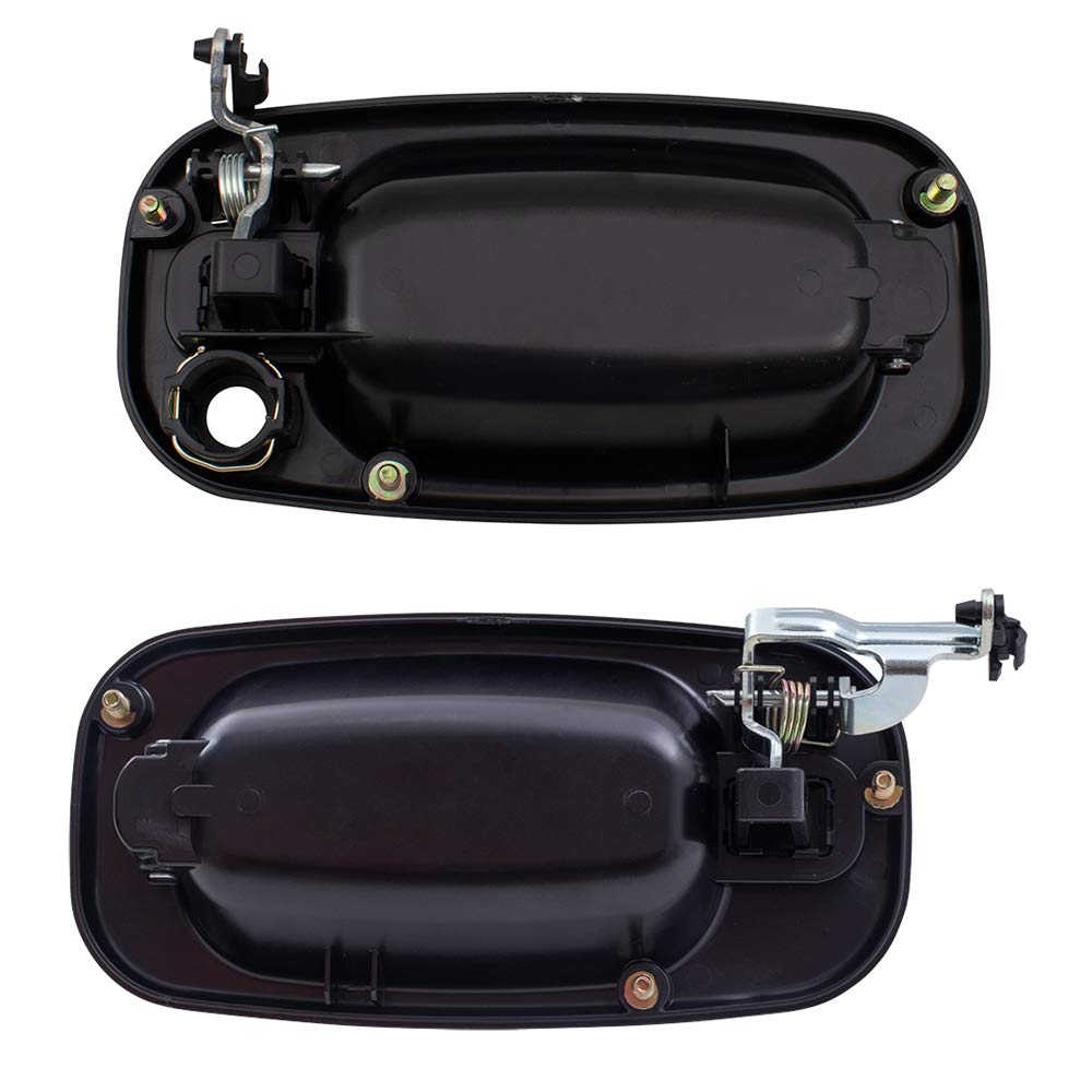 Autoandart Brock Replacement 4 Piece Set Front And Rear Outside Textured Door Handles Compatible With 99-06 Silverado Sierra Pic