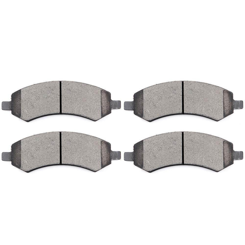 Cciyu D1084 Front Ceramic Brake Pads Kits 4Pcs Fit For Chrysler Aspen,For Dodge Dakota,For Durango,For Ram 1500,For Jeep Wrangle