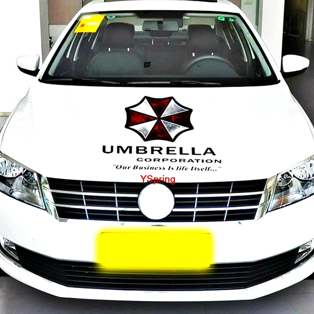 Hinscr Reside Nt Evi L Car Front Cover Decal Umbrella Corporation Logo Sticker Auto Body Vinyl Sticker For Vehicles(Style K - Bl