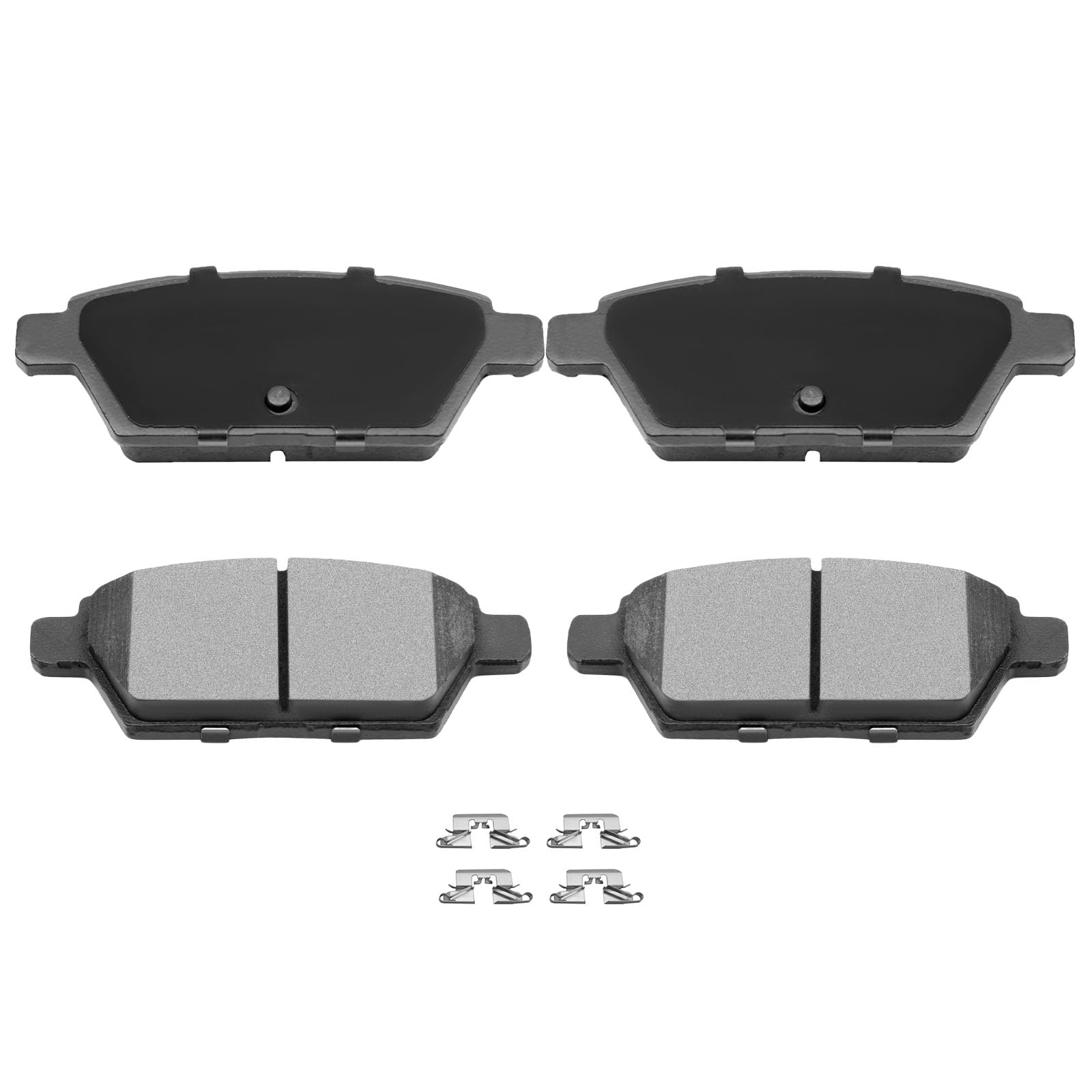 Automuto 4Pcs Rear Ceramic Disc Brake Pads Set D1161 For Ford For Fusion 2006-2012,For Lincoln Mkz 2007-2012,For Lincoln Zephyr