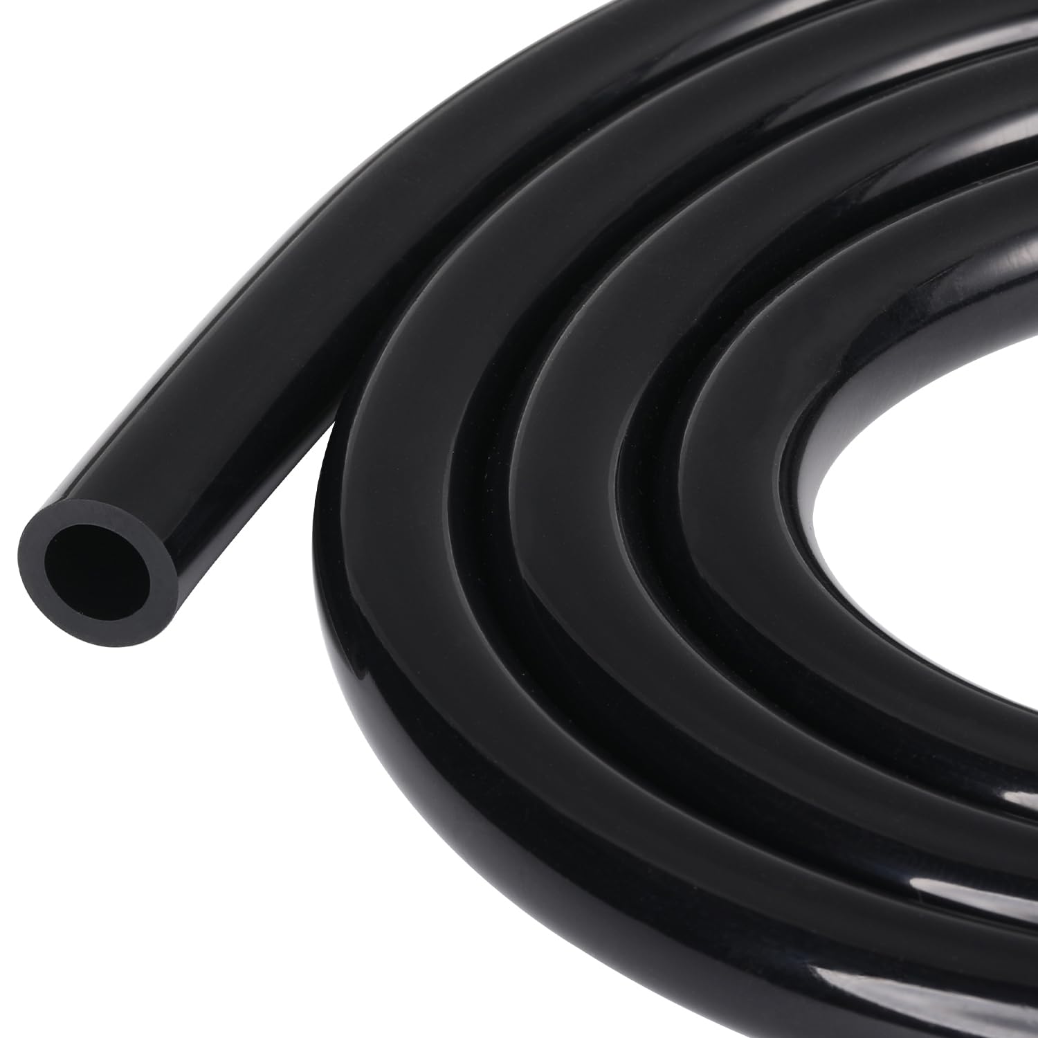 Podavelle 15/32'' 12mm ID Silicone Vacuum Hose Line Tubing 5FT Black 130 PSI Maximum Pressure