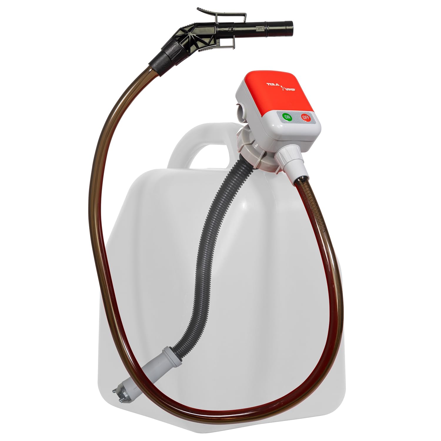 Tera Pump 5Th Gen. Overflow Protection Fuel Transfer Pump, Gas Fueling Made Easy, 3.25-Ft Long Hose, Liquid Transfer Pump Fits Most Gas Cans At 2.7 Gpm (Gas Diesel E85 E15 & More), Updated Oct 2024