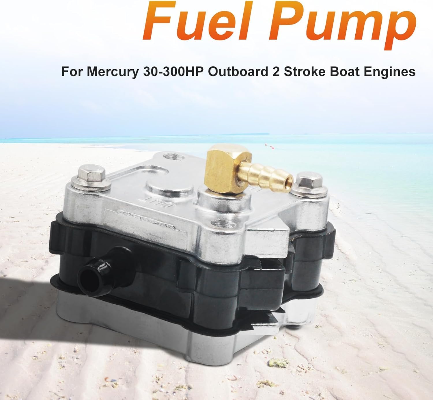 2Pcs 14360A78 Fuel Pump for Mercury Mariner 14360A16 14360A71 14360A73 14360A41 14360A43 14360A50, 2 Stroke 30-300 HP Outboard M