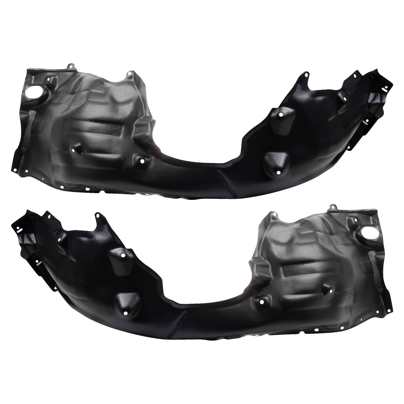 Trq Inner Fender Liner Set Compatible With 2018-2019 Toyota Camry To1248215 To1249215
