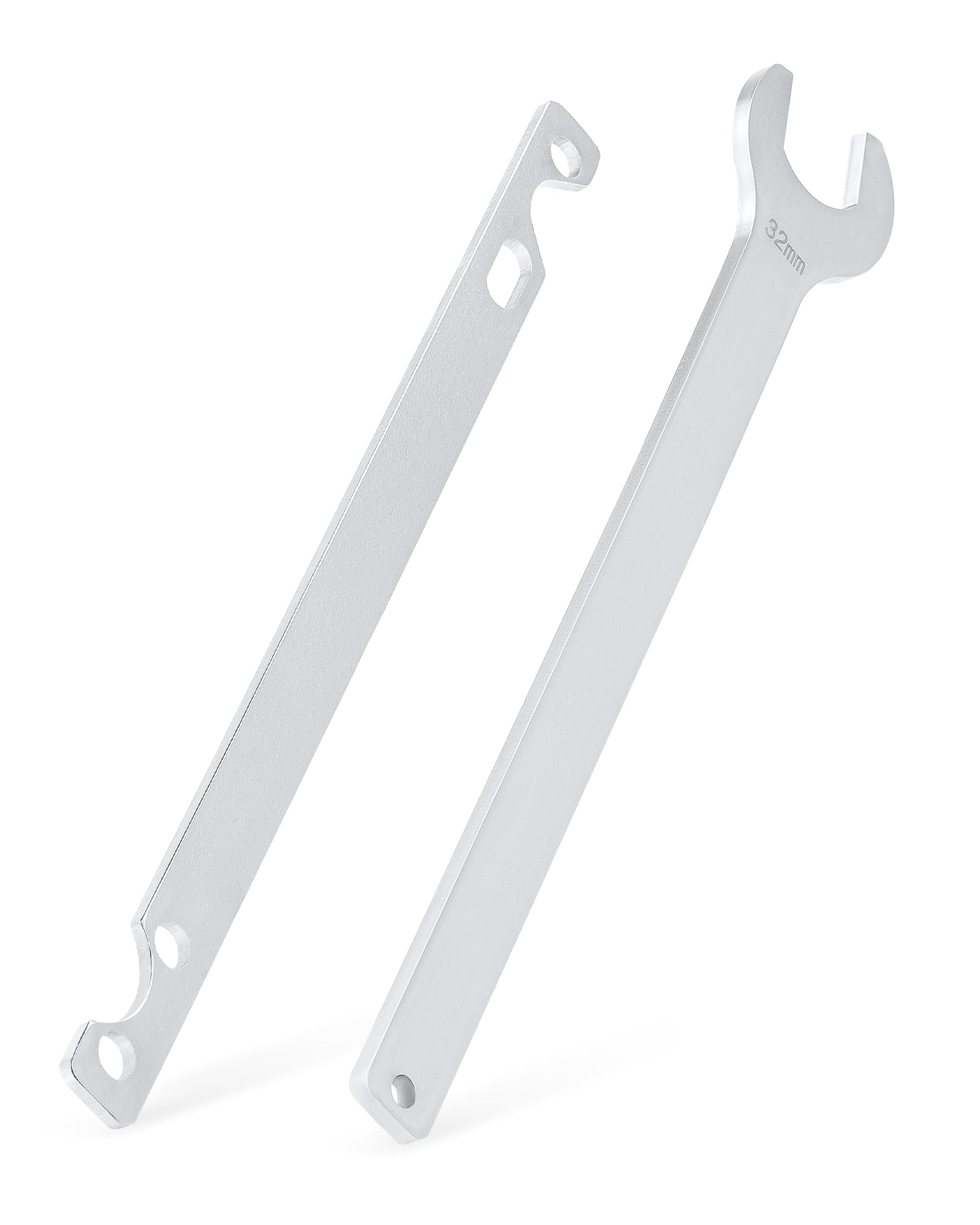 Orion Motor Tech Fan Clutch Wrench Set with 32mm Nut and Water Pump Pulley Holder for BMW E34 E36 E39 E46 E90, 2pc, Silver