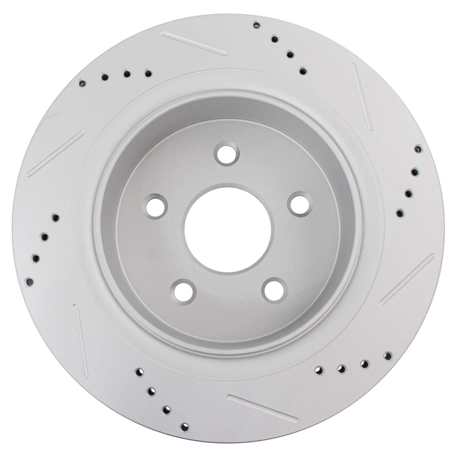 Trq Rear Performance Brake Rotor Drilled Slotted Pair Set For 2011-2018 Ram 1500 Truck / 2007-2009 Chrysler Aspen / 2004-2009 Do