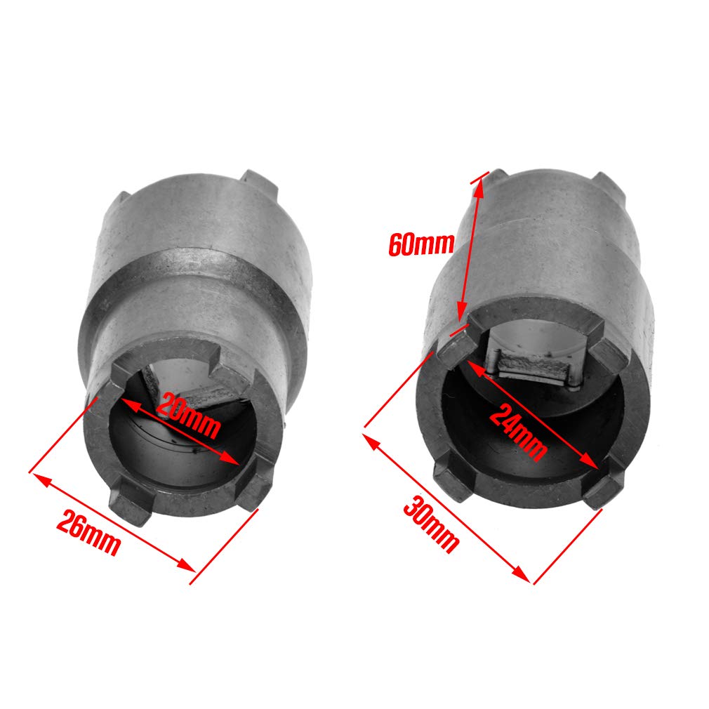 Hiaors 24Mm 20Mm Bipolar Clutch Tool Wrench Lock Nut Spanner For Atc 110 125 Atc 90 Ca 200 Cb 200 Bike Taotao Roketa Ssr Atv Dirt Bike
