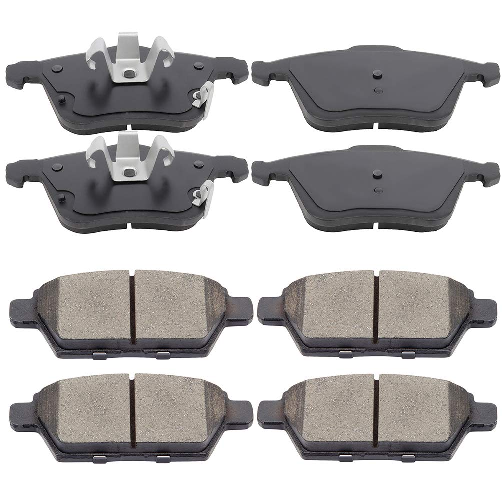 Cciyu D1186 D1161 Front & Rear Professional Ceramic Brake Pads Set Fit For 2006-2007 For Mazda 6