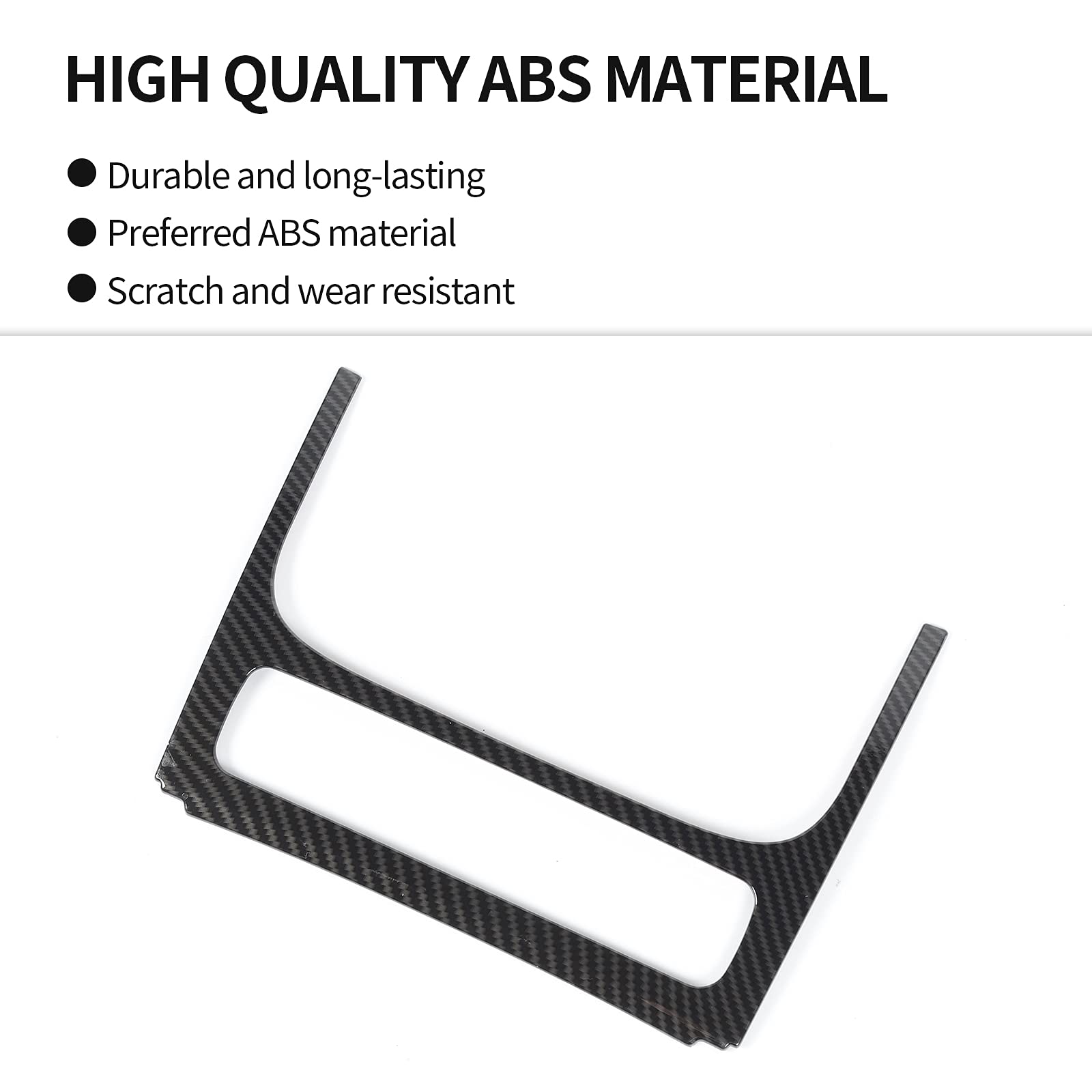 RT-TCZ for RAM Dashboard Center Console Panel Trim Cover, Carbon Fiber Decoration Interior Accessories for Dodge RAM 2012-2017