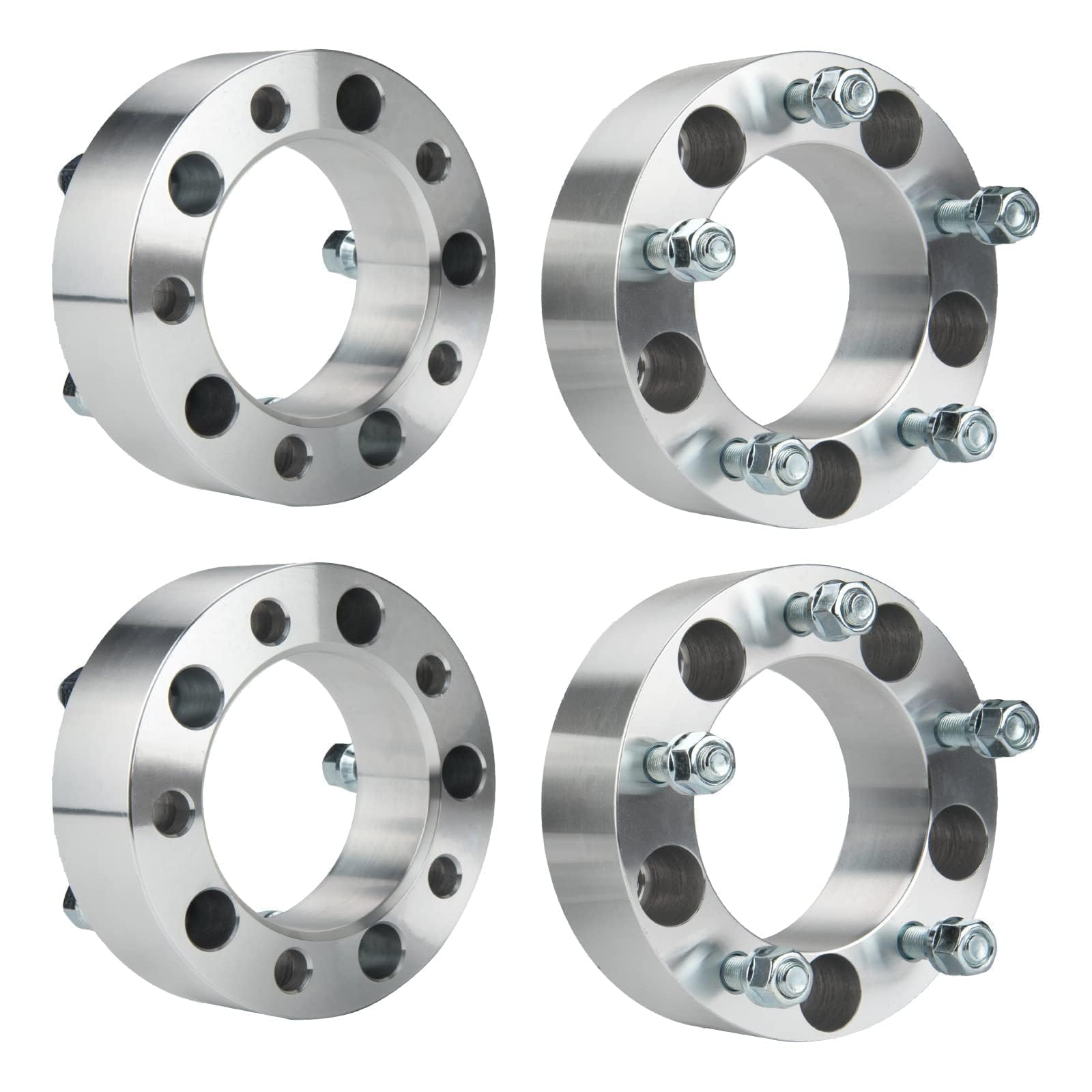 Kax 5X5.5 Wheel Spacers,Forged 2 Inch 5 Lug Centric Wheel Spacer With 1/2'' X20 Studs 108Mm Hub Bore,Fit For F-150,Ram 1500,Bron