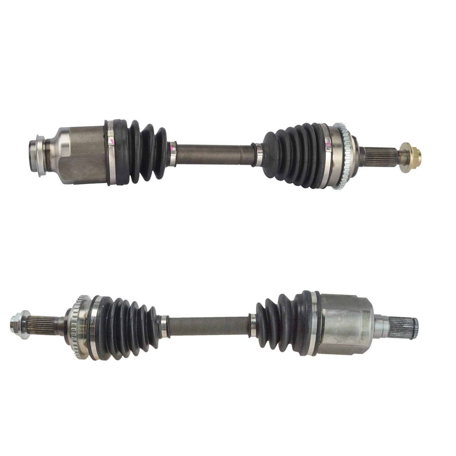 Trq Front Cv Axle Shaft Assembly Set Compatible With 2006-2009 Ford Fusion 2006 Lincoln Zephyr Mercury Milan