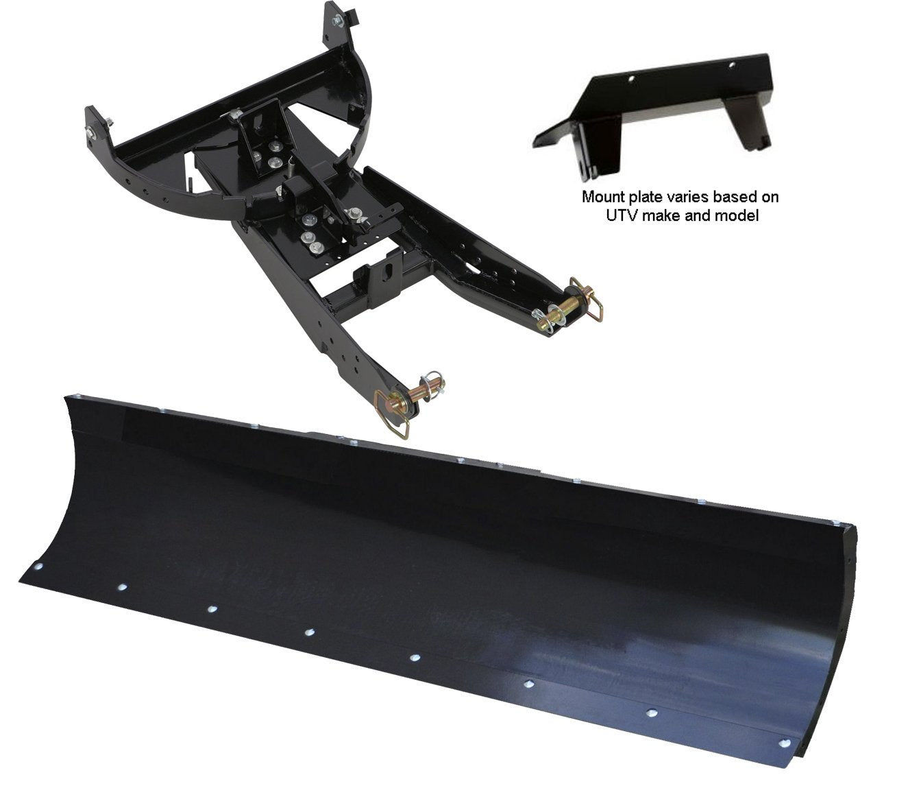 72 Inch Denali Utv Snow Plow Kit - 2008-2014 Polaris Rzr 800