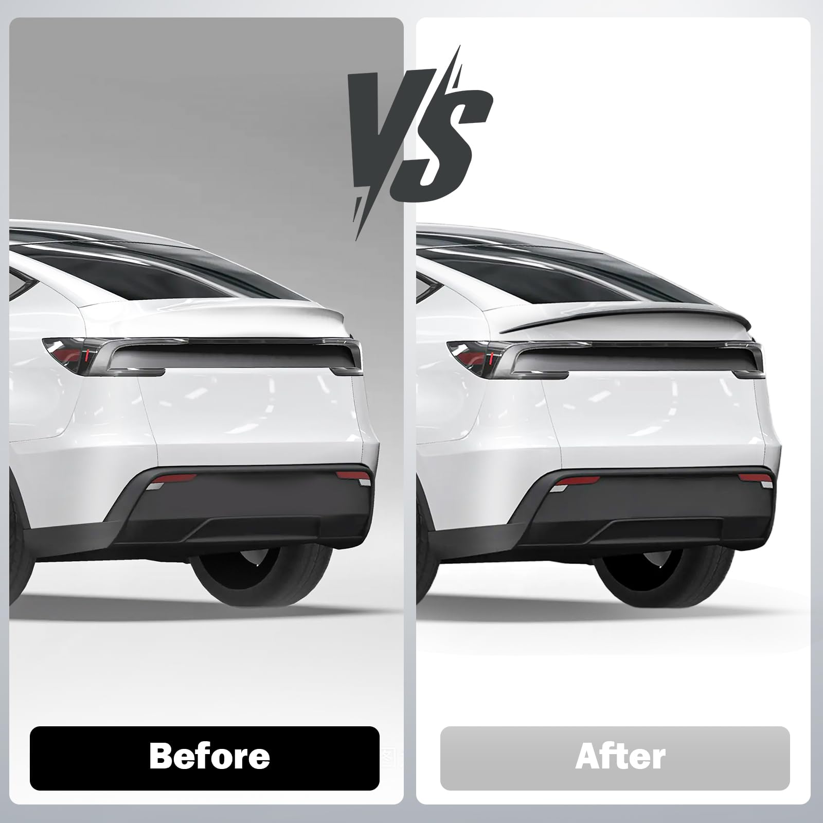 Abystar ABS Spoiler for Tesla Model Y Juniper 2026, Matte Carbon Fiber Look Trunk Wing, Rear Lip Spoiler for Sporty Appearance &