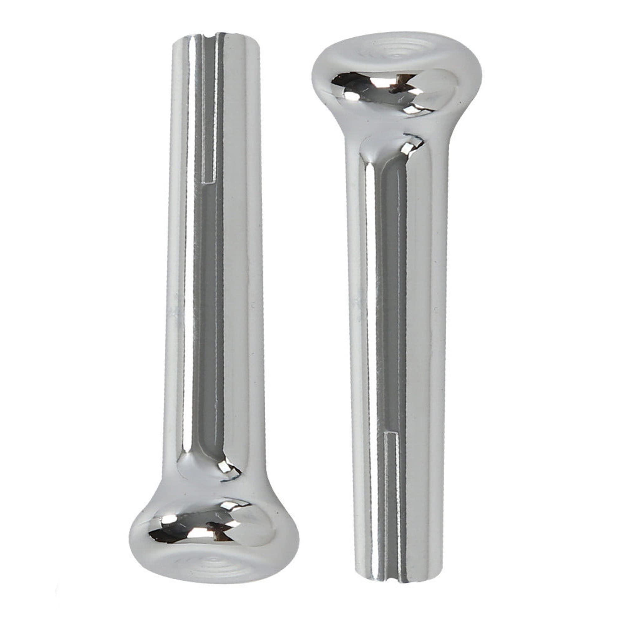 Fit for 1971-1988 GM Chevy Cars IN6728Z & Trucks Chrome Plastic Door Lock Knobs Pair