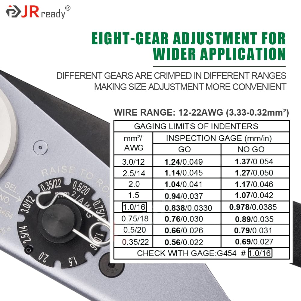 Jrready St6360 Deutsch Dtm Connector Crimp Tool Kit,Deutsch Crimp Tool And 2 3 4 6 8 12 Pin Connectors With Solid Contact,Size 2