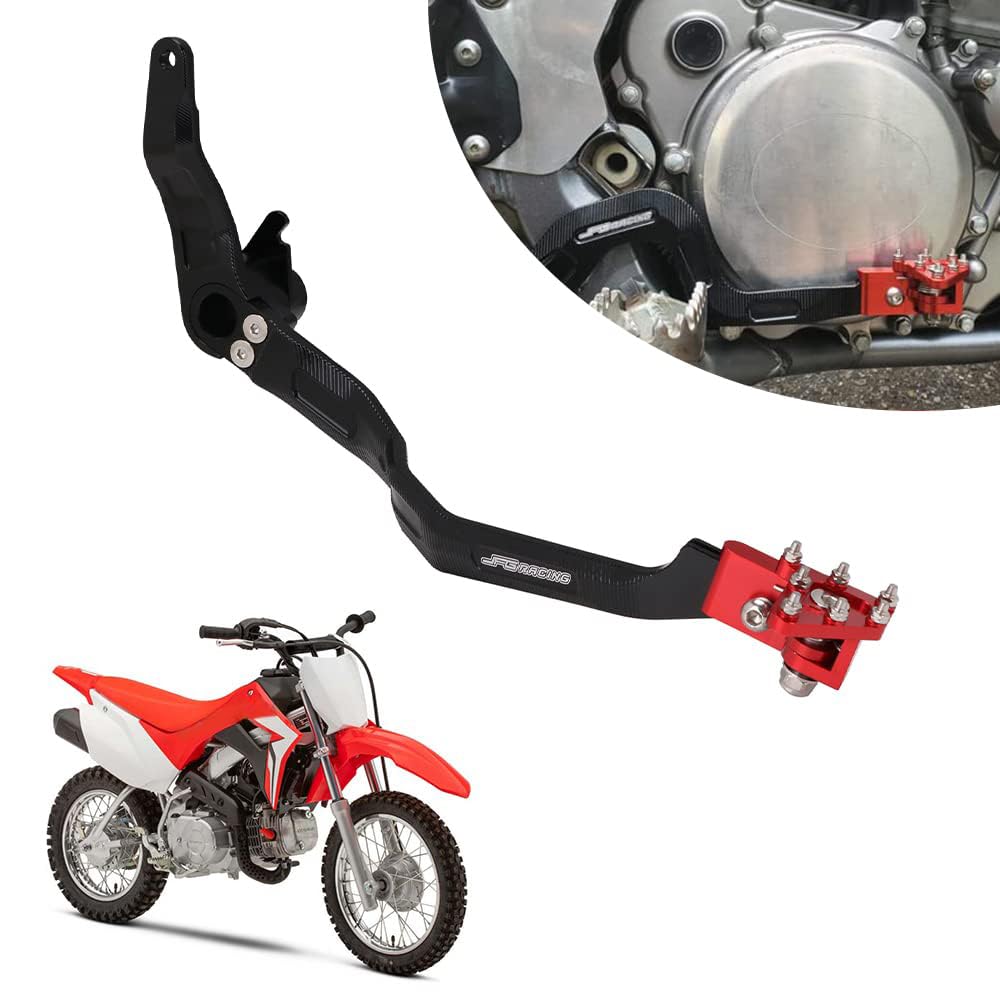 Jfg Racing Motorcycle Folding Rear Brake Foot Pedal Lever Cnc For Crf110 F 2013-2022 Red Oem 46500-Kyk-305