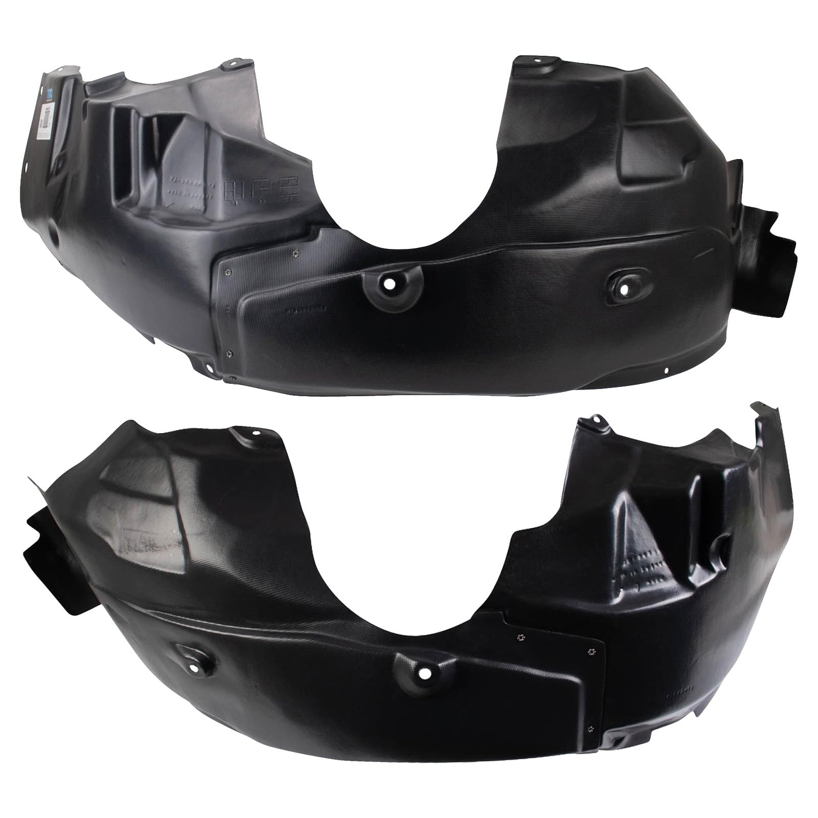 Trq Front Inner Fender Liner Set Compatible With 2008-2010 Dodge Avenger Ch1248132 Ch1249132