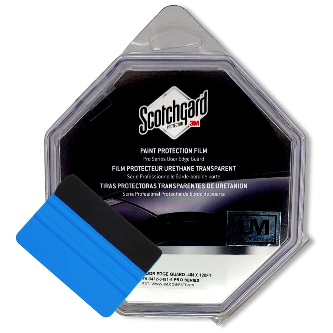 Door Edge Protector PRE-Cut Guard Scratch Paint Protection Film Clear Invisible Universal Car Truck (Roll 0.4 x 40yd)