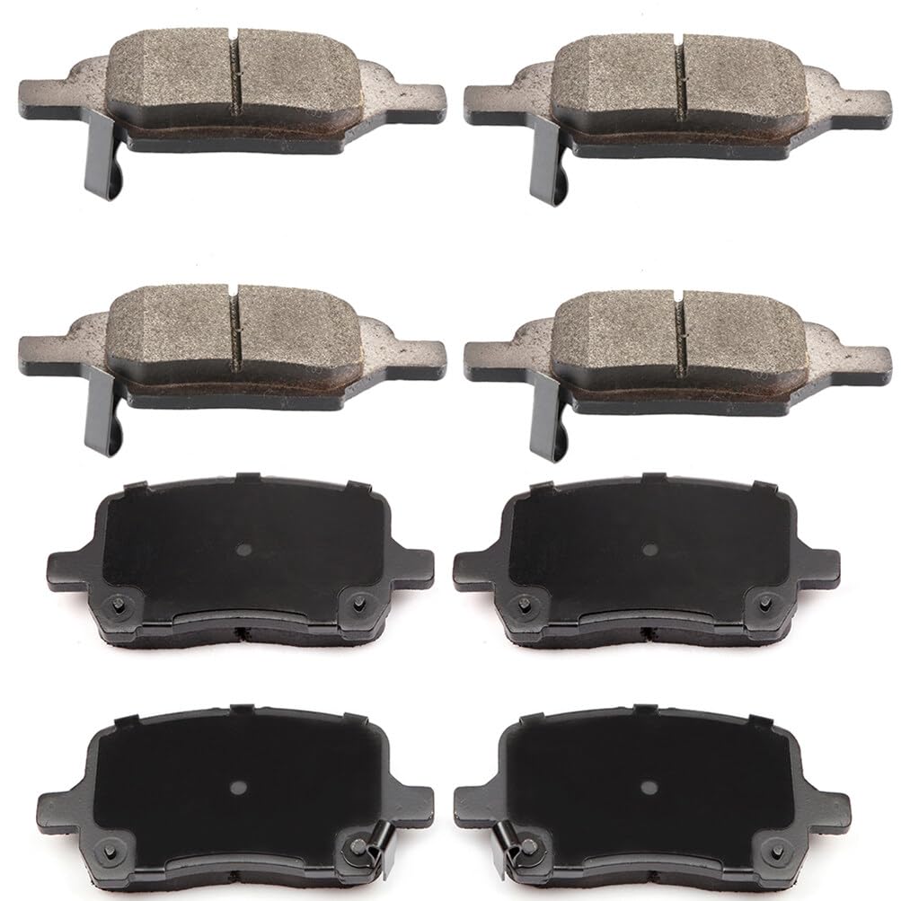 Automuto 8Pcs Front & Rear Disc Brake Pads Set D1033 D1028 For Chevrolet Cobalt Hhr Malibu For Pontiac G5 G6 Pursuit For Saturn