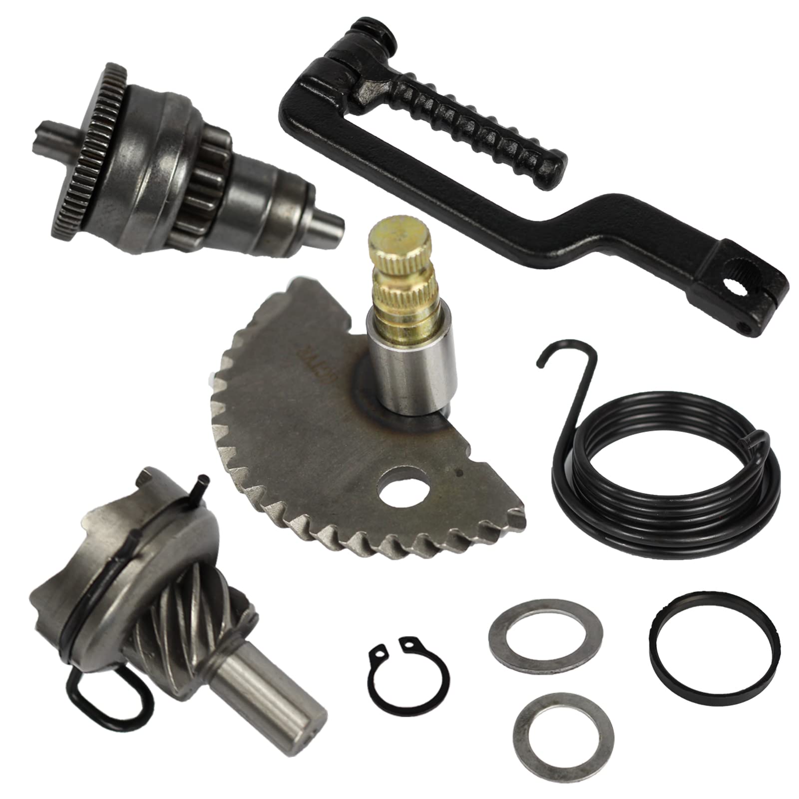 Start Gear Kick Start Gear Shaft Pedal Kit Replacement For Gy6 49Cc 50Cc 139Qmb Engine Moped Atv Scooters Roketa Taotao Jonway