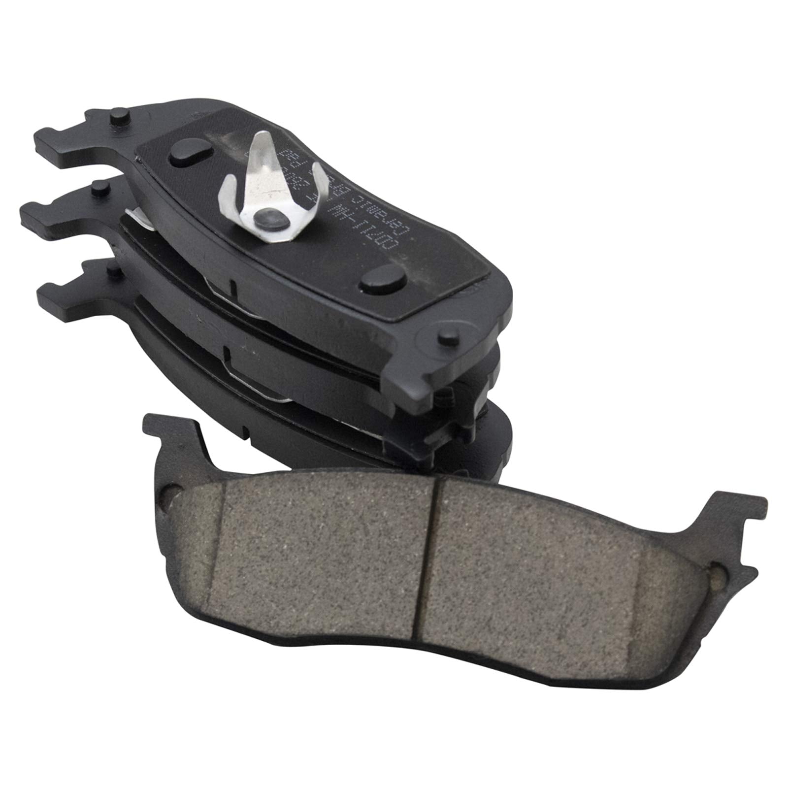 TRQ Rear Brake Pads Ceramic Compatible with 1997-2002 Ford Expedition 1997-2003 F-150 2004 F-150 Heritage 1997-1999 F-250 2002 L