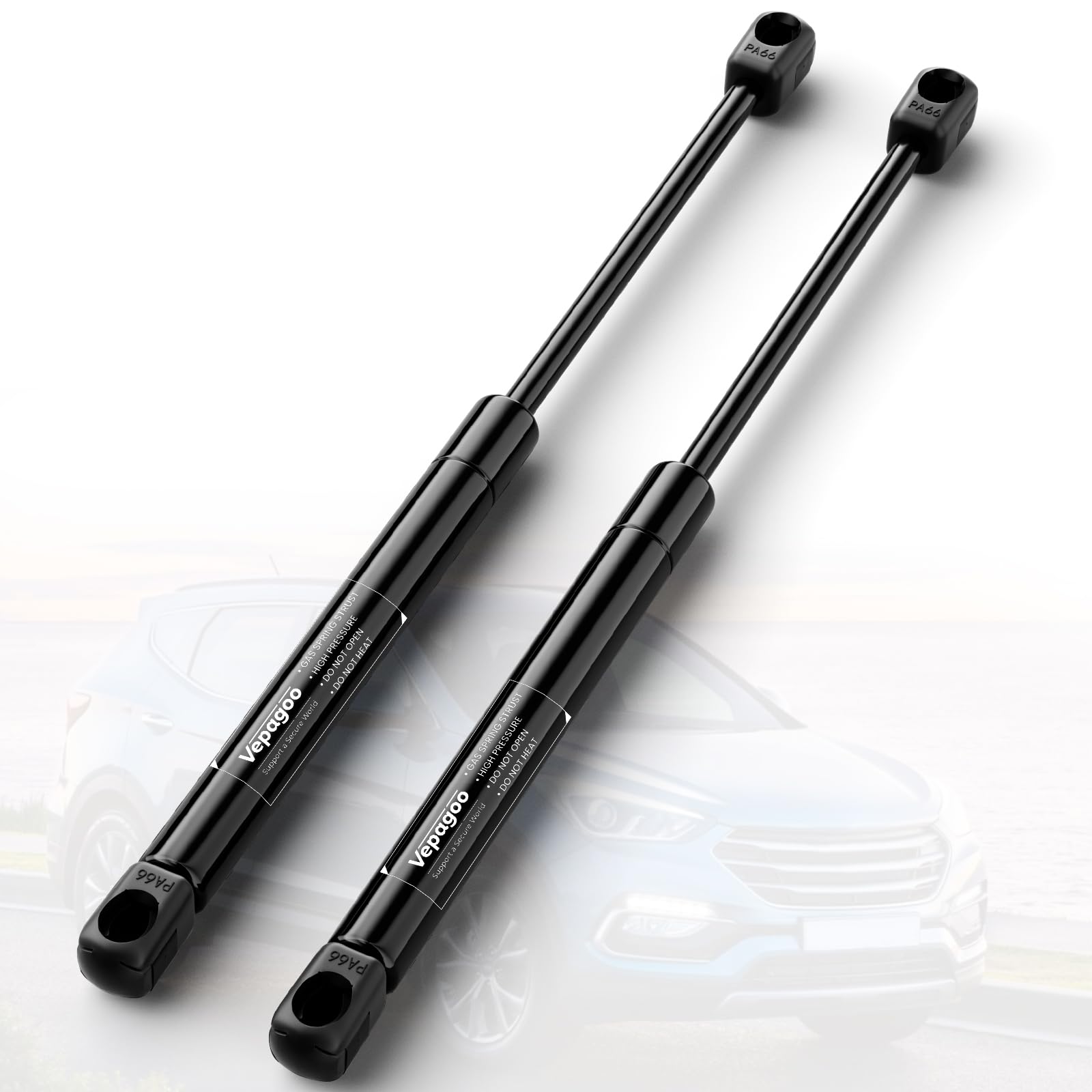 Vepagoo Pm1008 Front Hood Struts Compatible For 2005-2010 Chrysler 300, Dodge Charger, Dodge Magnum Gas Shock Lift Supports,Seda