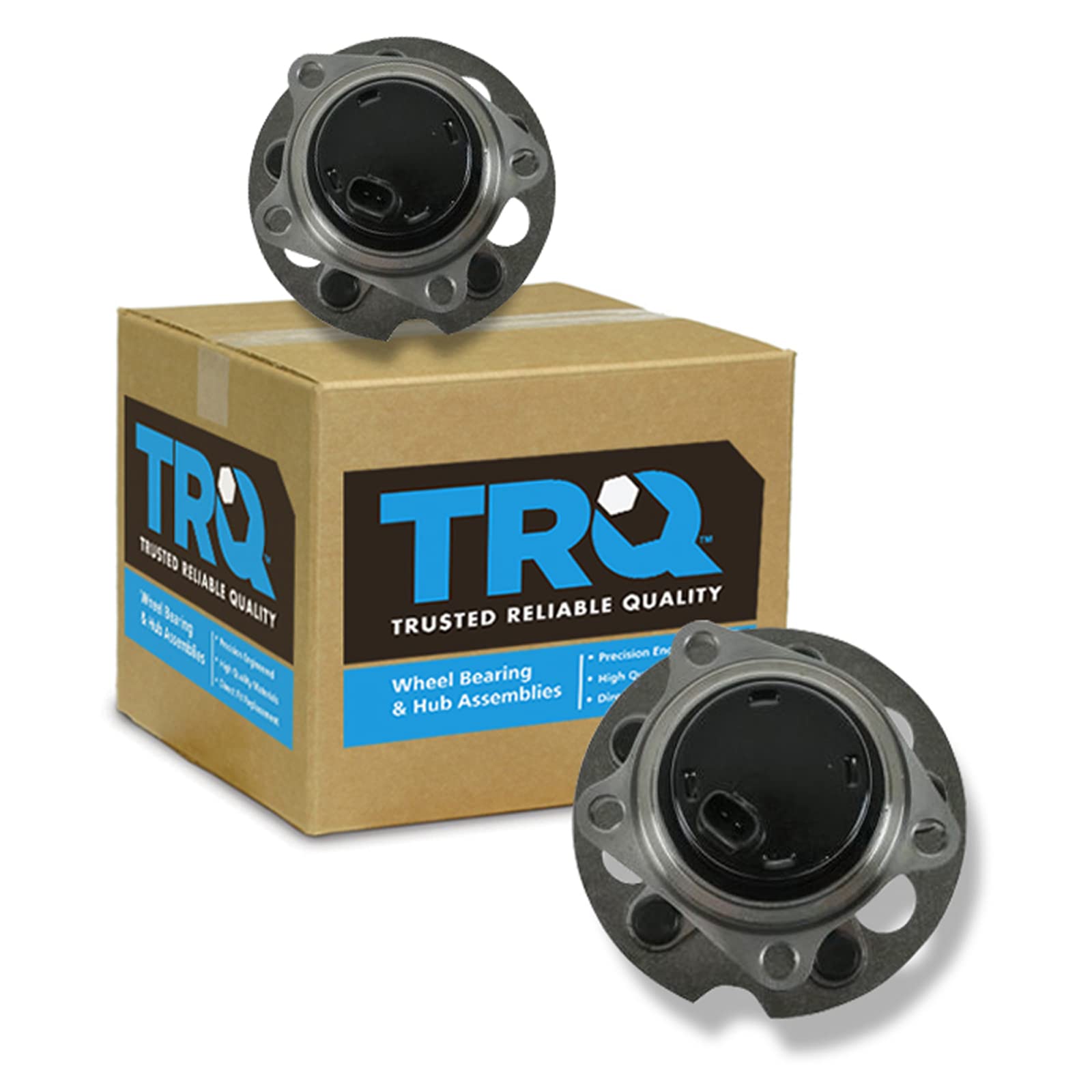Trq Rear Wheel Hub Bearings Assembly Set Compatible With 1996-2005 Toyota Rav4