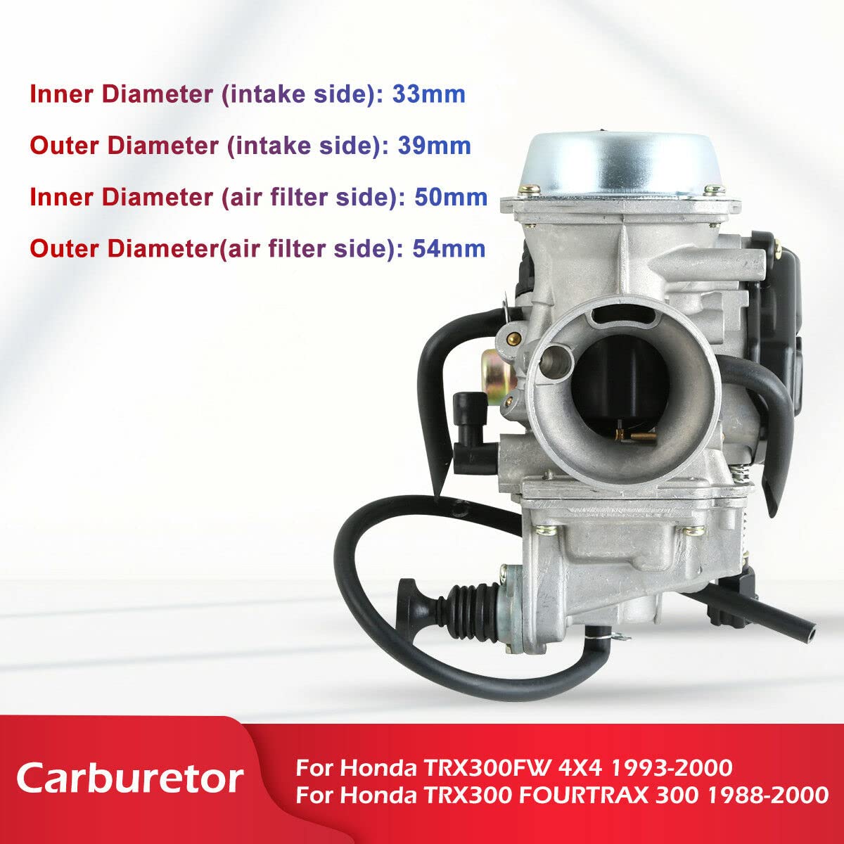 TCMT Replacement Carb Fuel System Carburetor Fits For Honda 400 TRX400FW FOURTRAX FOREMAN 1995 1996 1997 1998 1999 2000 2001 200