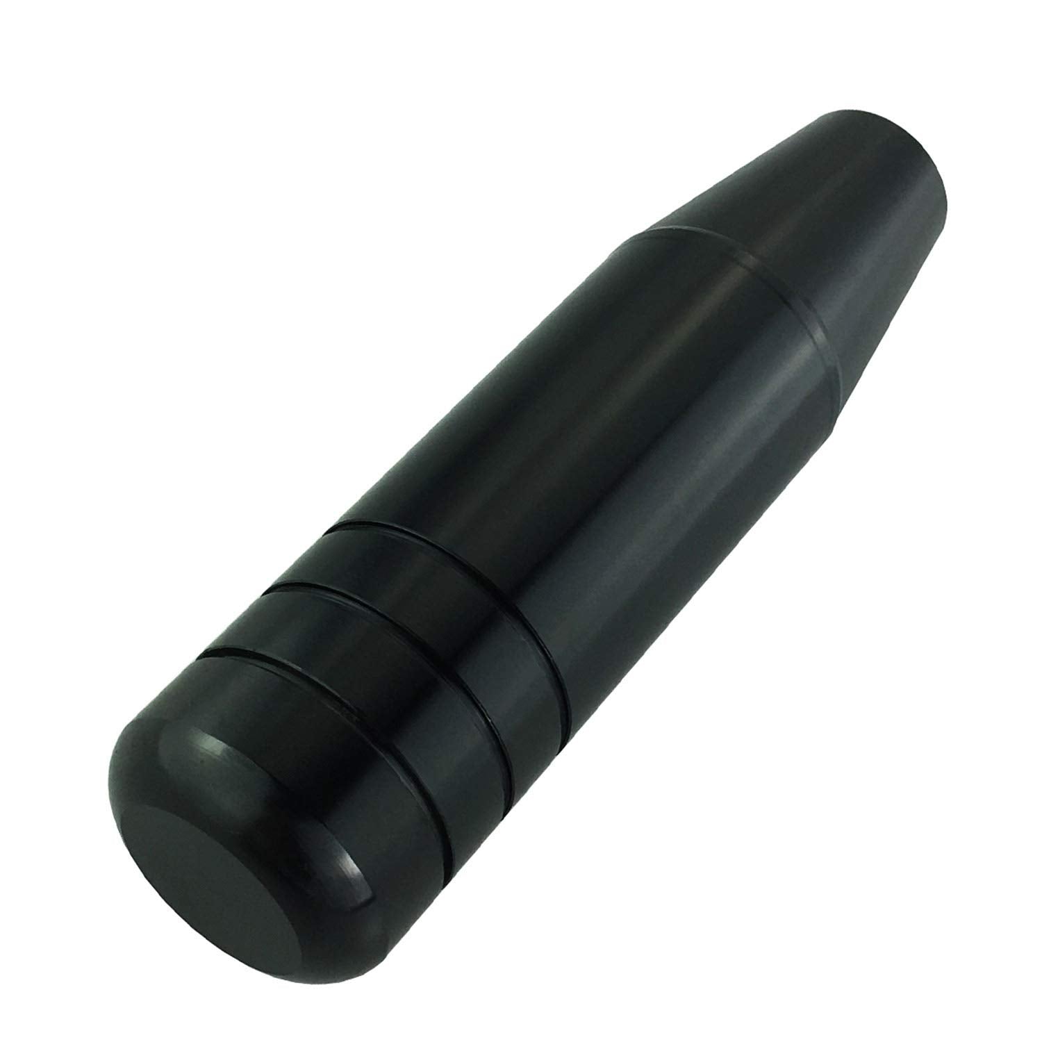 Abfer 5 Heavy Weighted Shift Knob, Aluminum Alloy Car Gear Lever Stick Shifter Handle Fit Most Automatic Manual Vehicle (Black)