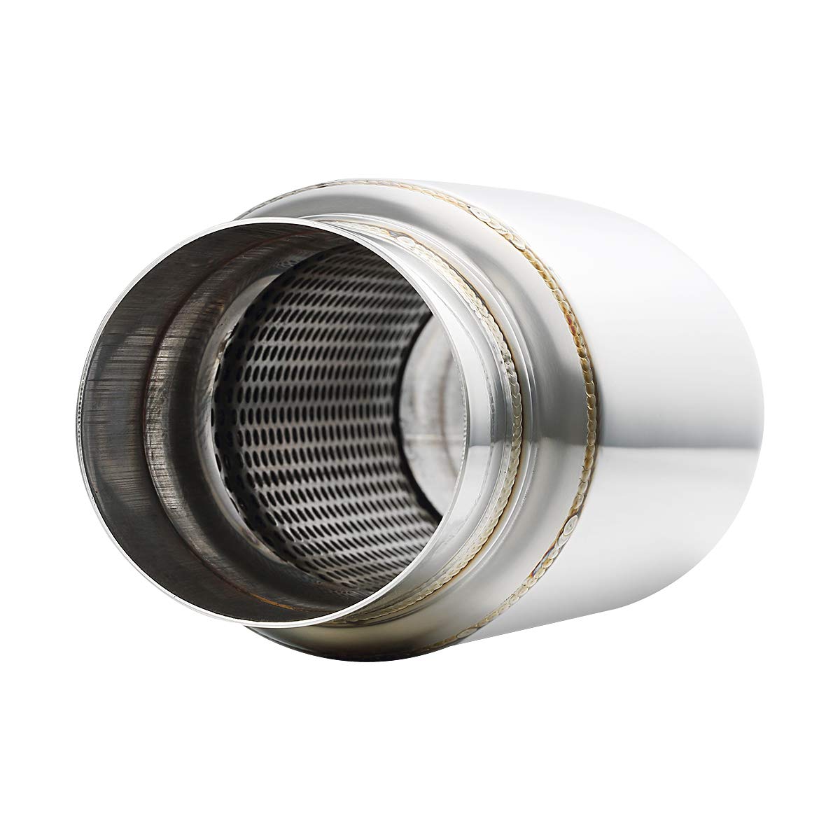 Exhaust Resonator 3' Inlet, A-Karck 3' Inlet 3' Outlet 12' Overall Length Muffler Resonator Deep Tone Clear Up Rasp