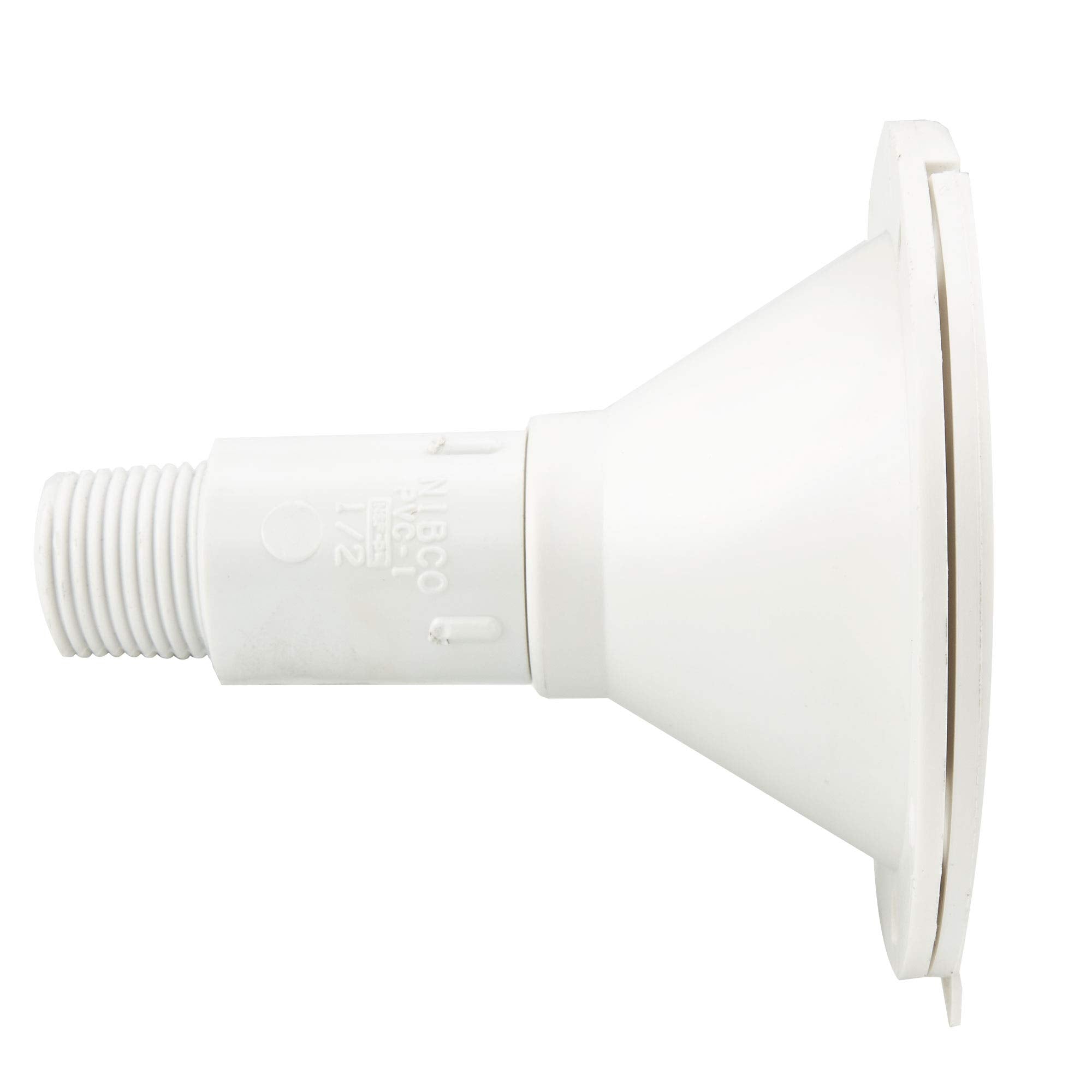 RecPro RV Exterior Spray Port Hook-Up Connector (Port Only) (White)