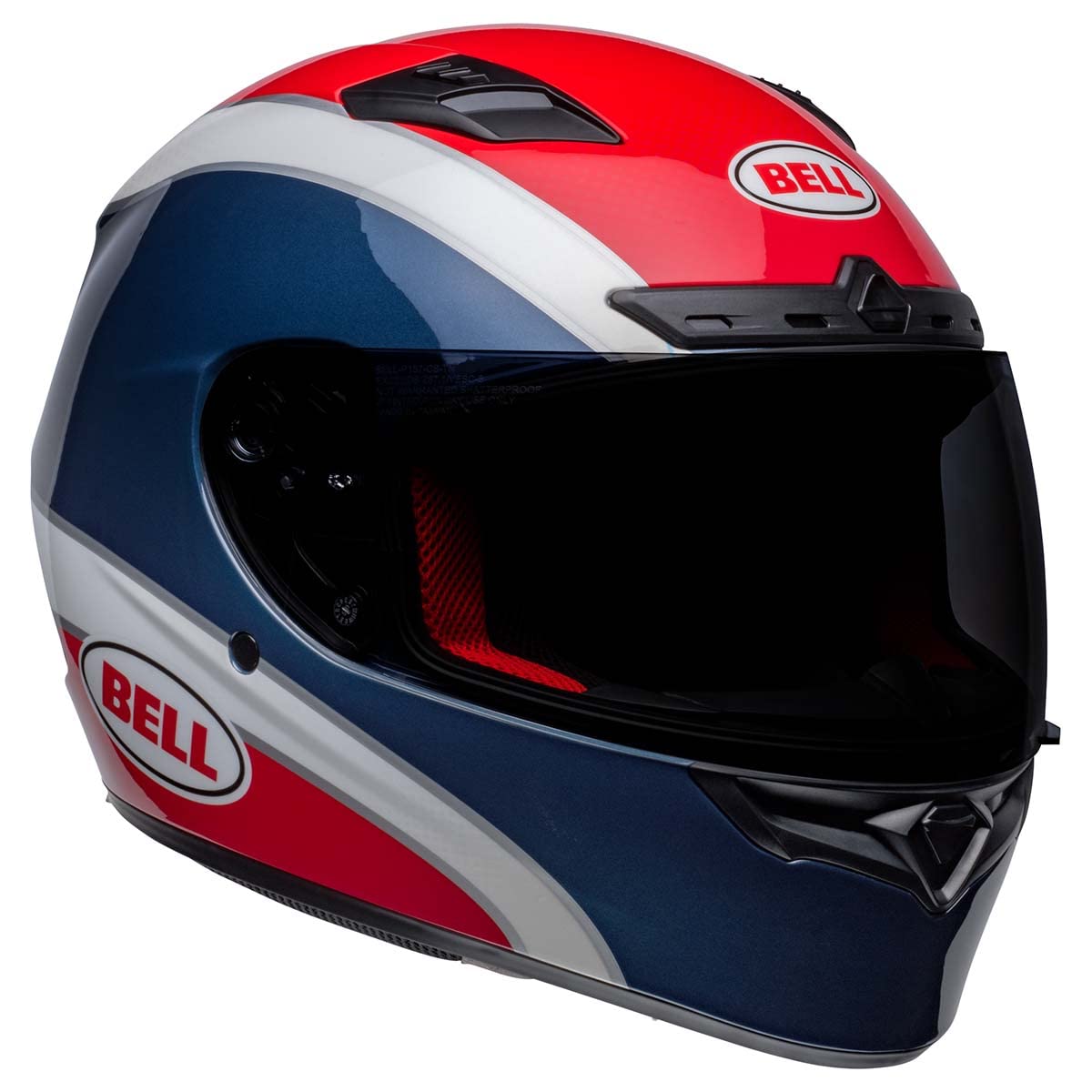 Bell Qualifier Dlx Mips Street Helmet (Classic Gloss Navy/Red - Medium)