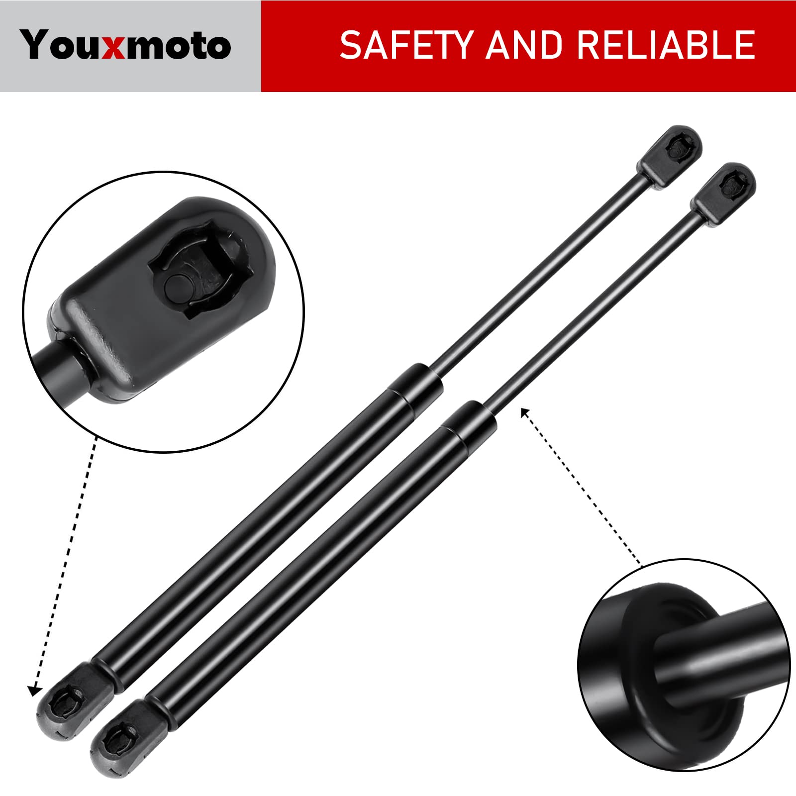 20 Inch 180 Lbs /800 N Gas Spring Shock Struts Fit For Heavy-Duty Floor Hatch Truck Tonneau Cover Camper Rv Bed Large Outdoor Bo
