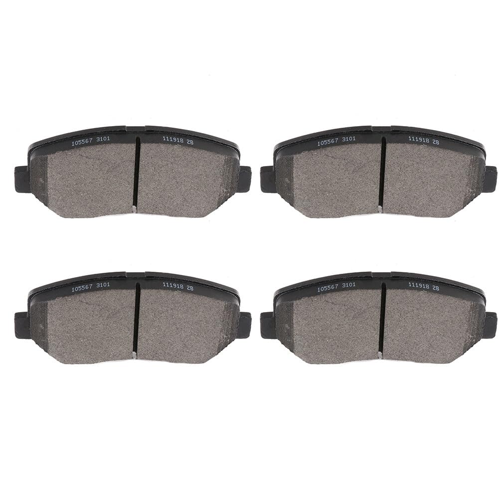 Cciyu D1640 Front Semi-Metallic Disc Brake Pads Kit For Chrysler 200 2015-2016,For Dodge Dart 2013-2016,For Jeep For Cherokee 20