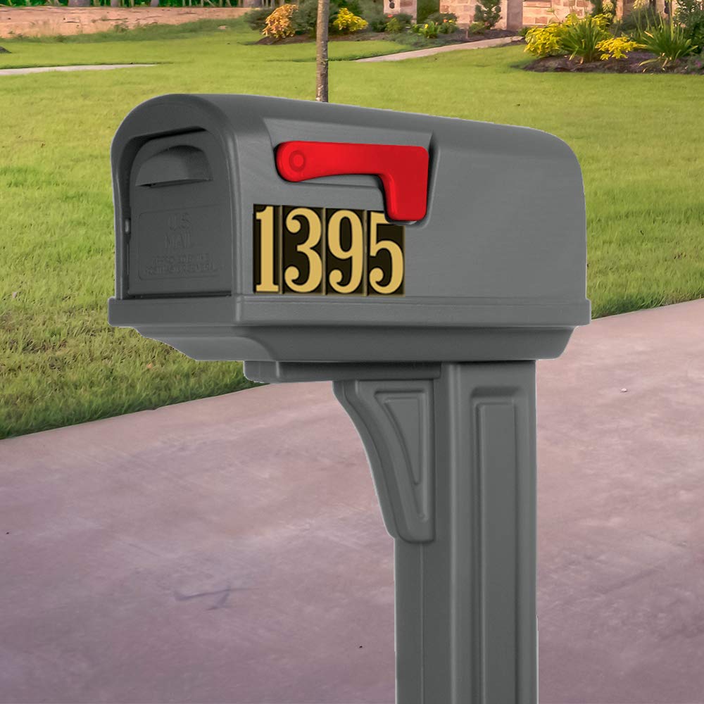 Hy-Ko Products Mm-5N Self Adhesive Vinyl Numbers 3'' High, Black & Gold, 26 Pieces