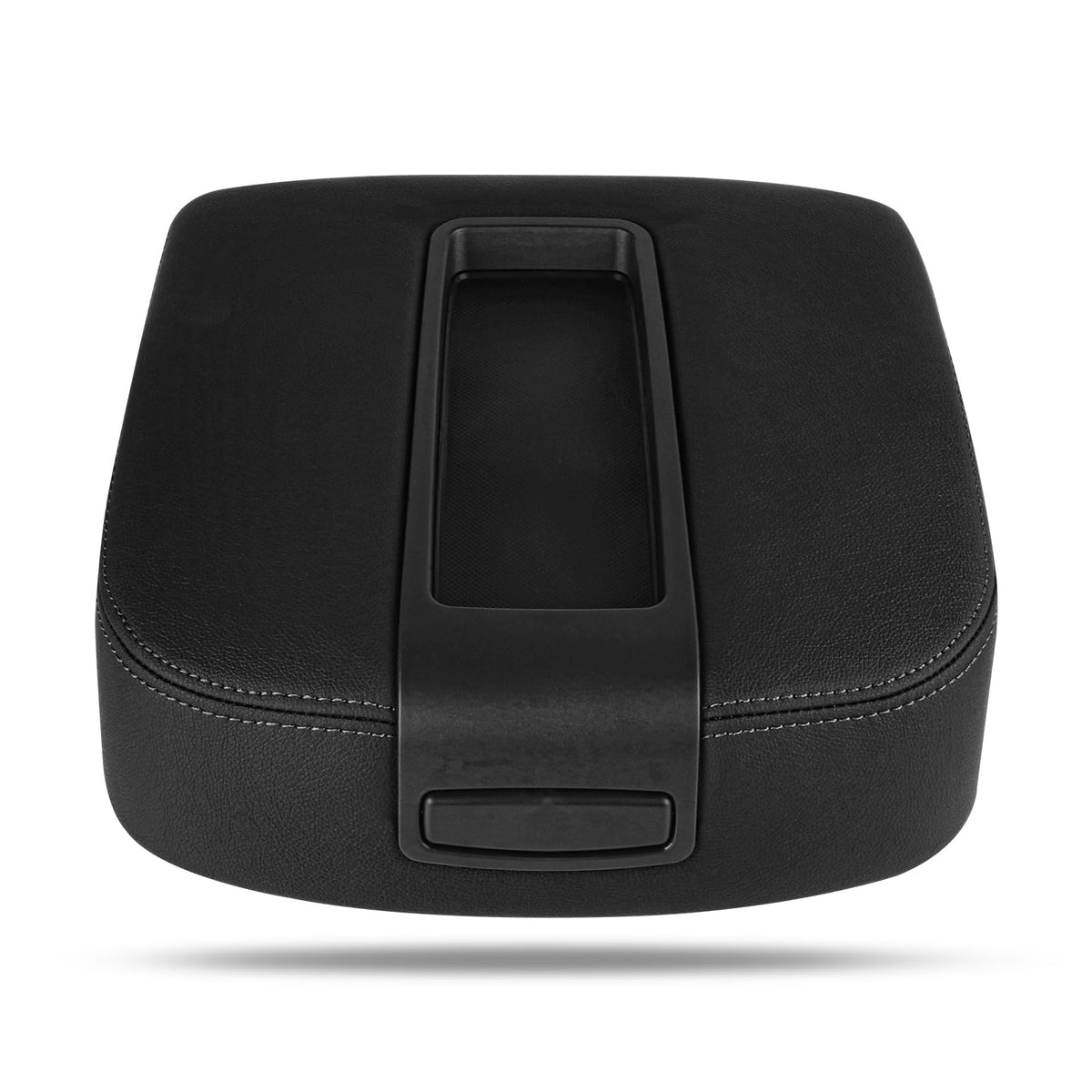 SCITOO Auto Black Armrest Center Console Lid Skin Cover with Console Box Replacement fit for 2007-2013 for Chevrolet Tahoe Subur