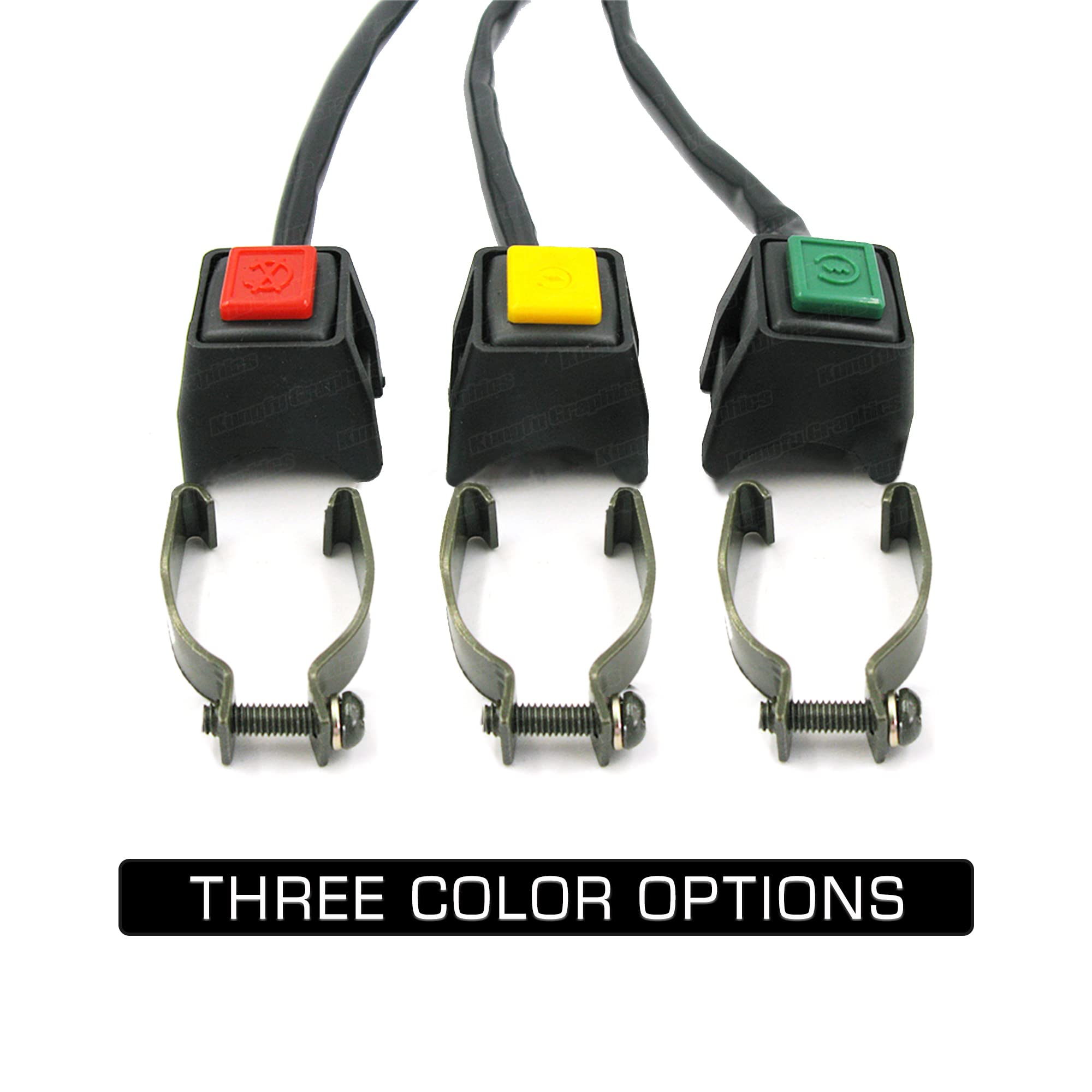 Handlebar Engine Start Switch Universal Motorcycle Atv Utv, Green Button