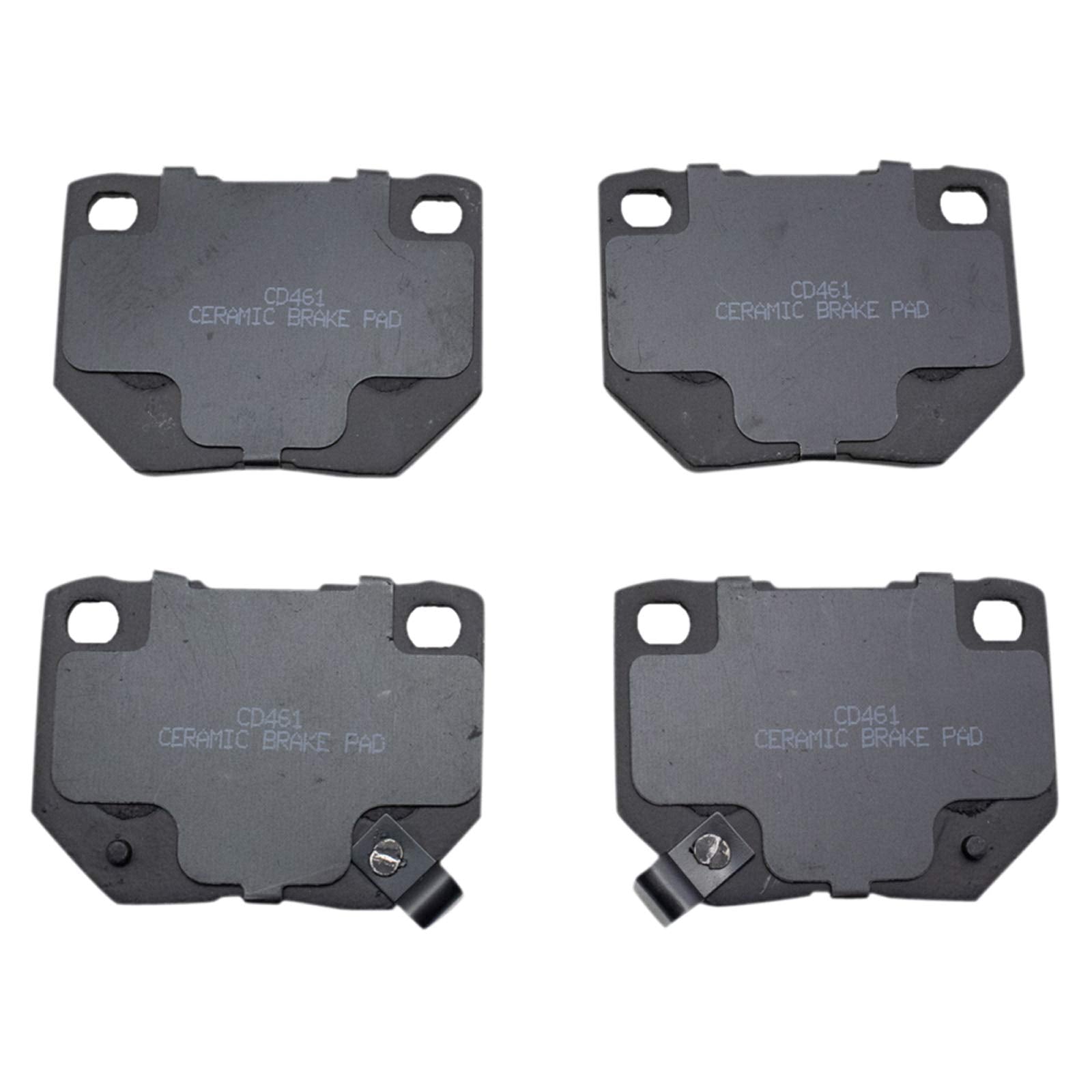 TRQ Rear Brake Pads Ceramic Compatible with 1990-1996 Nissan 300ZX 2006-2007 Subaru Impreza
