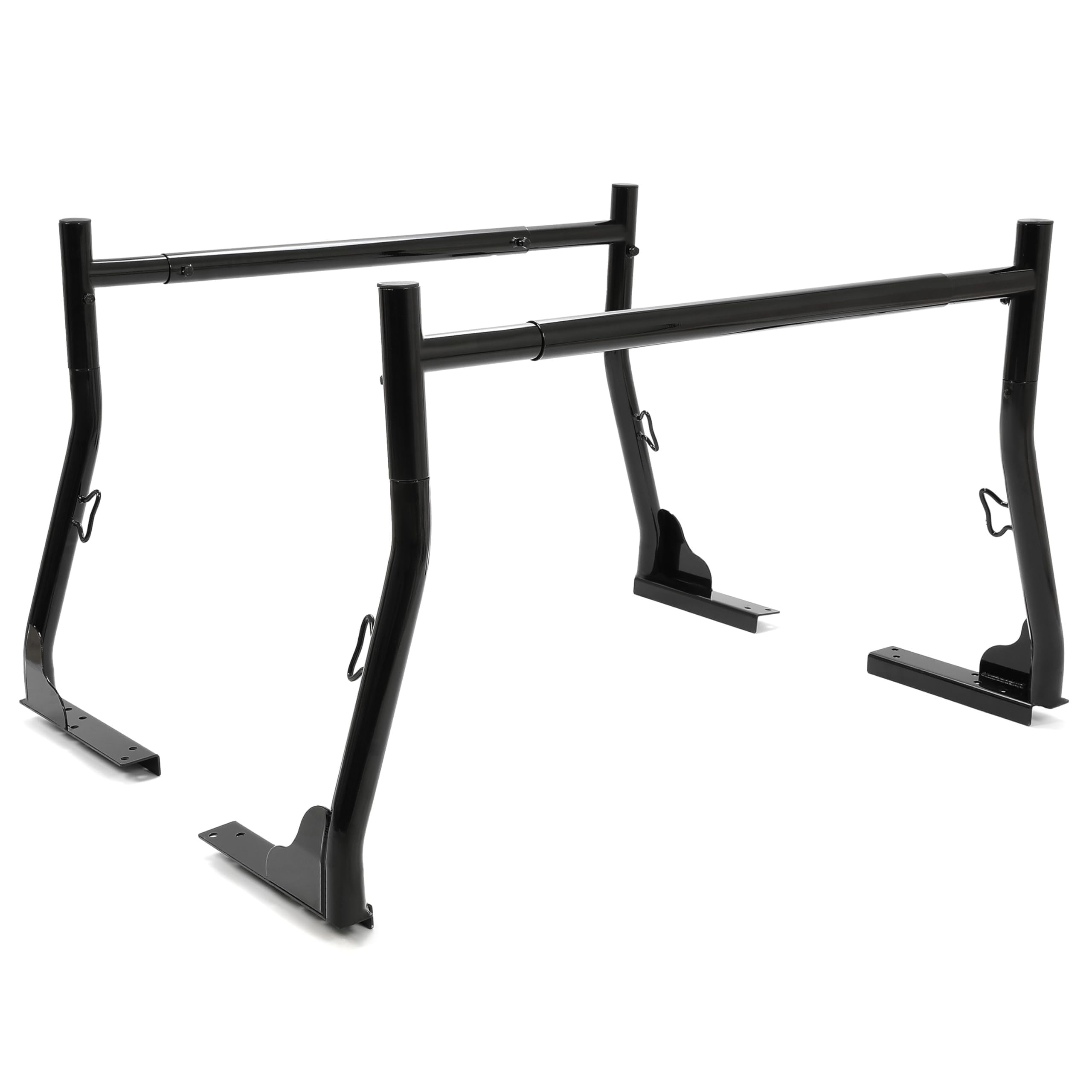 KUAFU Extendable Truck Rack Heavy Duty Steel Truck Bed Ladder Rack Compatible with Truck-Bed Width Ranged from Min.51 - Max.71,8