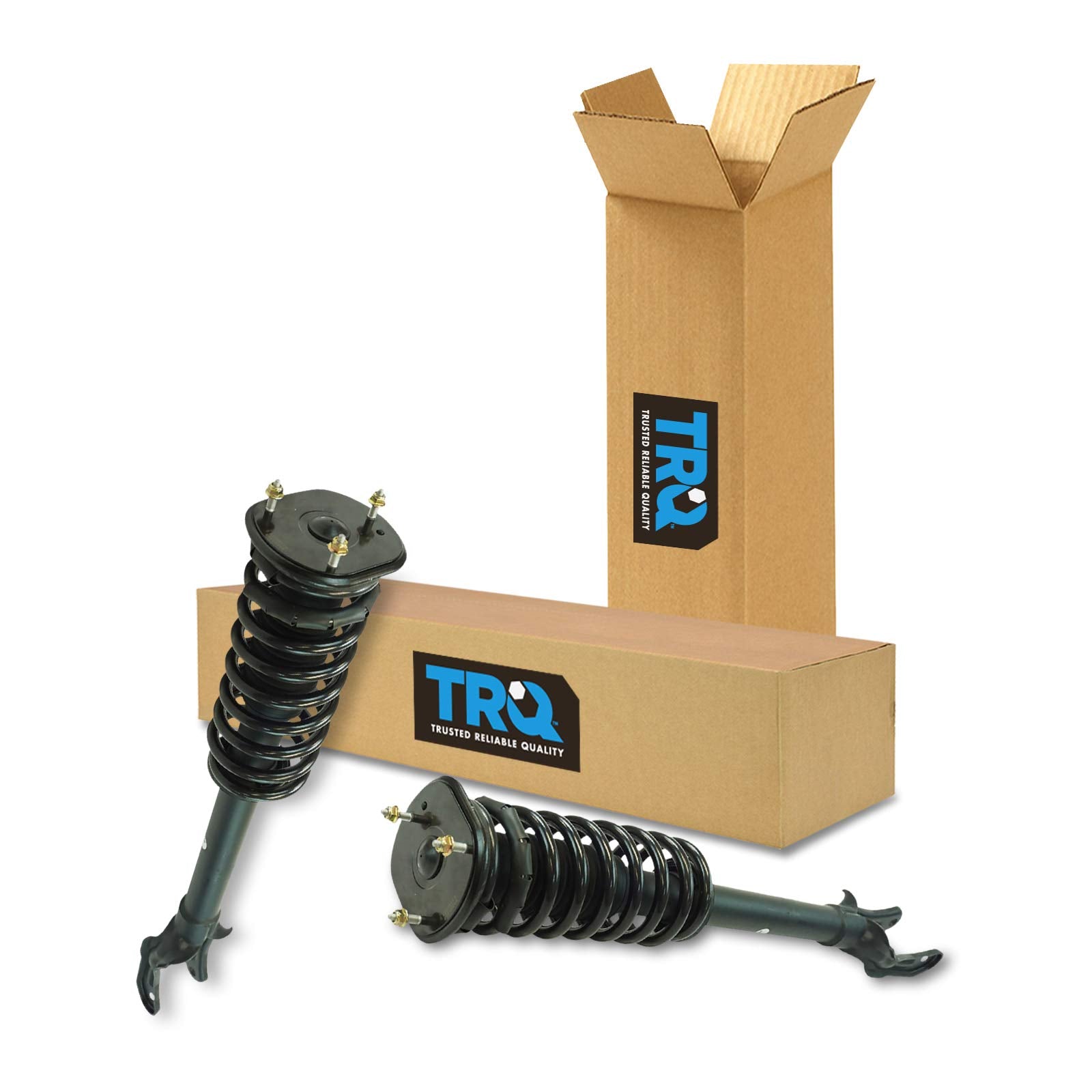 Trq Front Strut & Coil Spring Assembly Set Driver & Passenger Sides Compatible With 11-15 Jeep Grand Cherokee