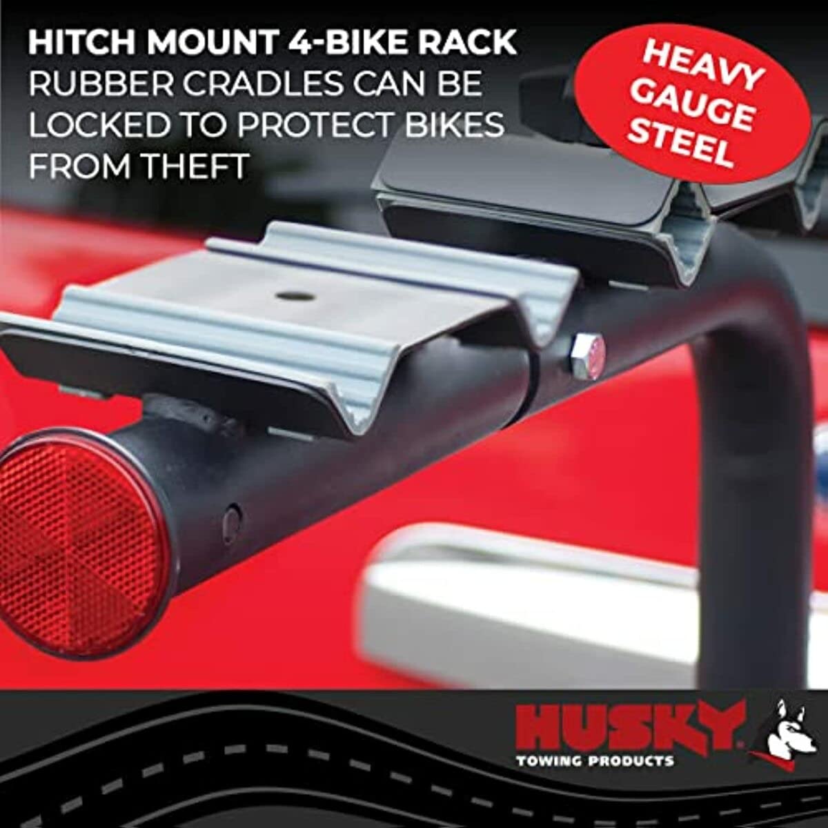 Husky Towing 81147 Bike Rack - Receiver Hitch Mount Bike Rack