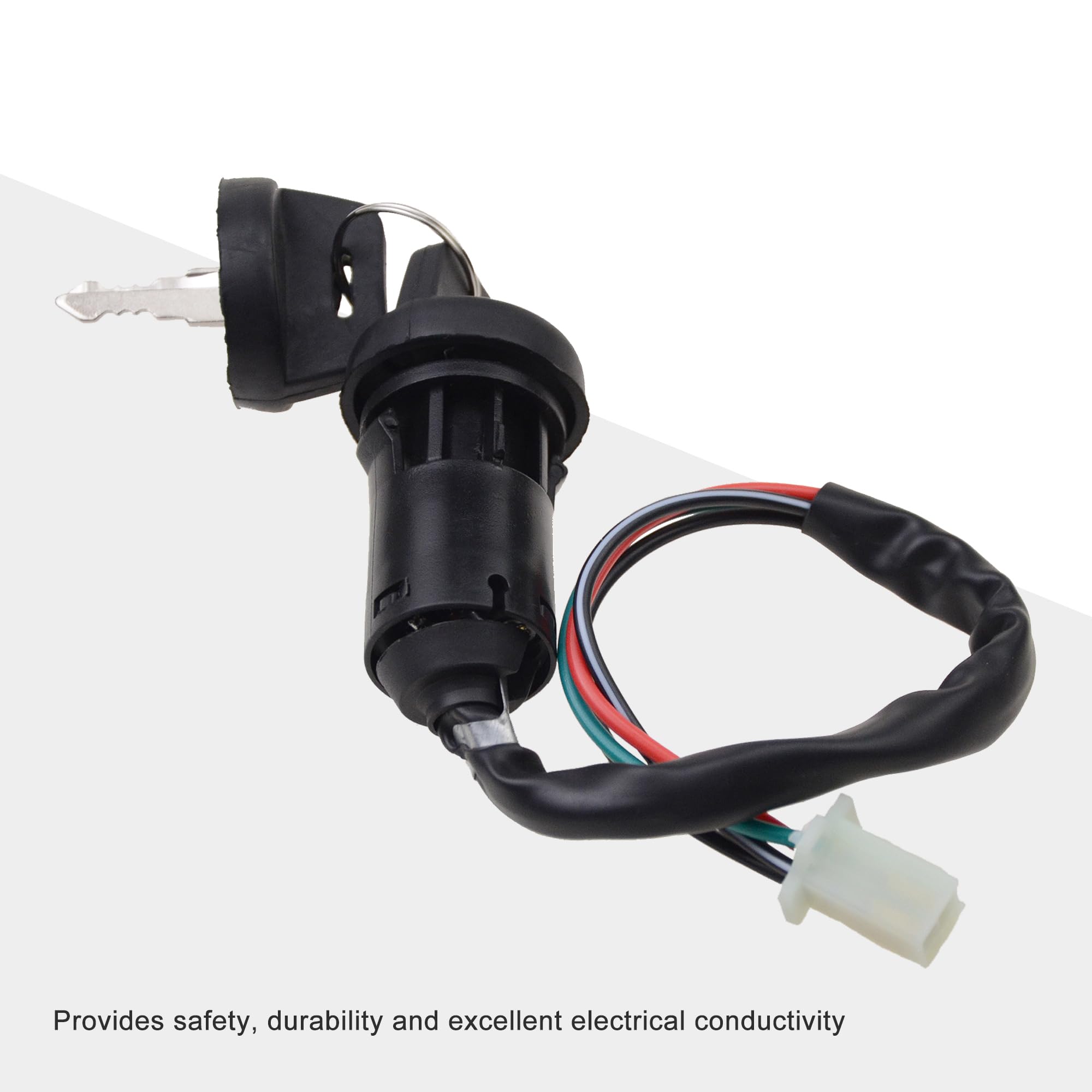 Goofit 4 Wires Ignition Switch Key Set With Cap Replacement For 50Cc 70Cc 90Cc 110Cc 125Cc 150Cc 200Cc 250Cc Taotao Sunl Atv Dir