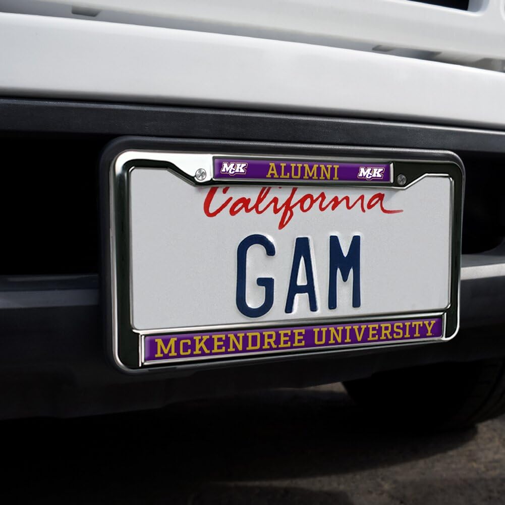 McKendree University Alumni Full Size Standard License Plate Metal Frame