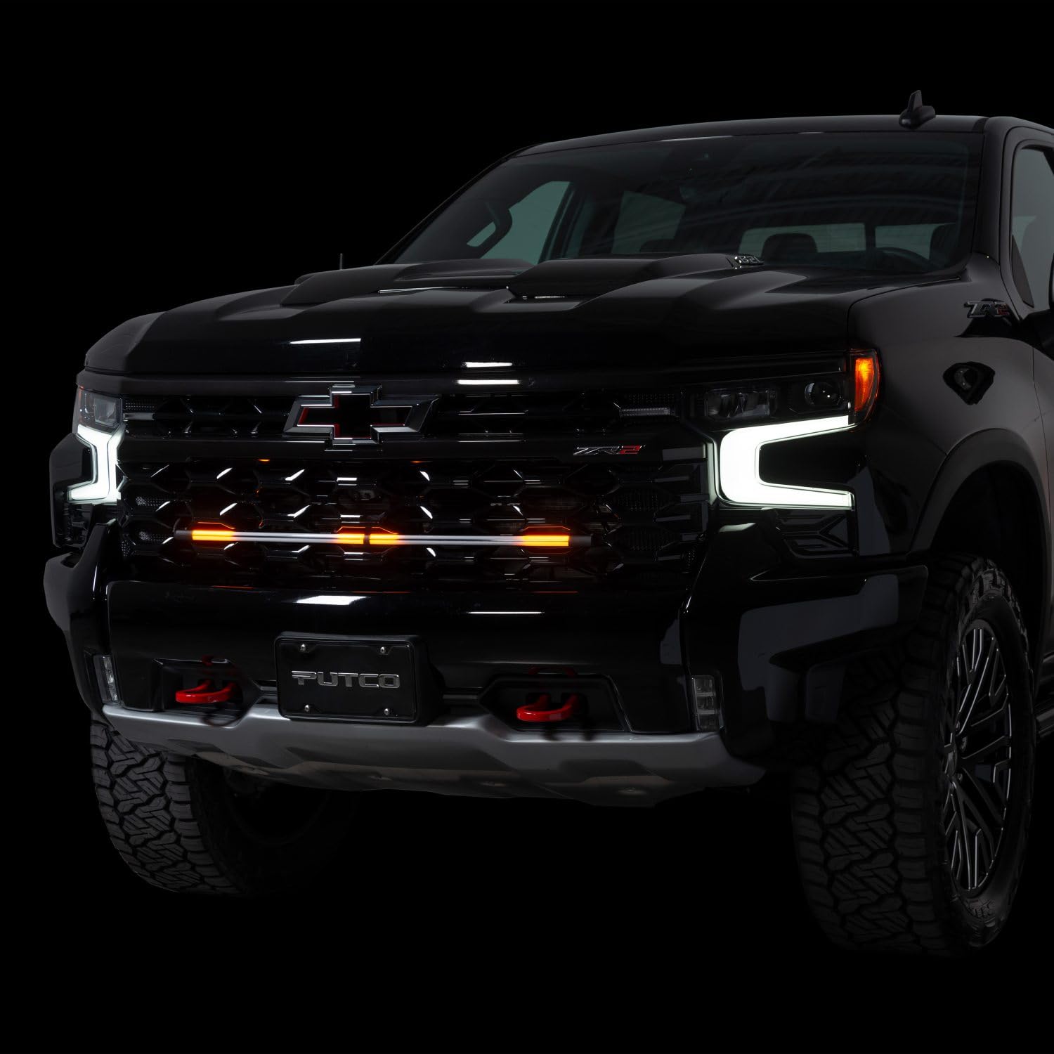 Putco Virtual Drl Led Grille Lights - 37' Light Bar - Fits Chevy Silverado/Gmc Sierra 15-25, Ford Superduty F250+ 11-25