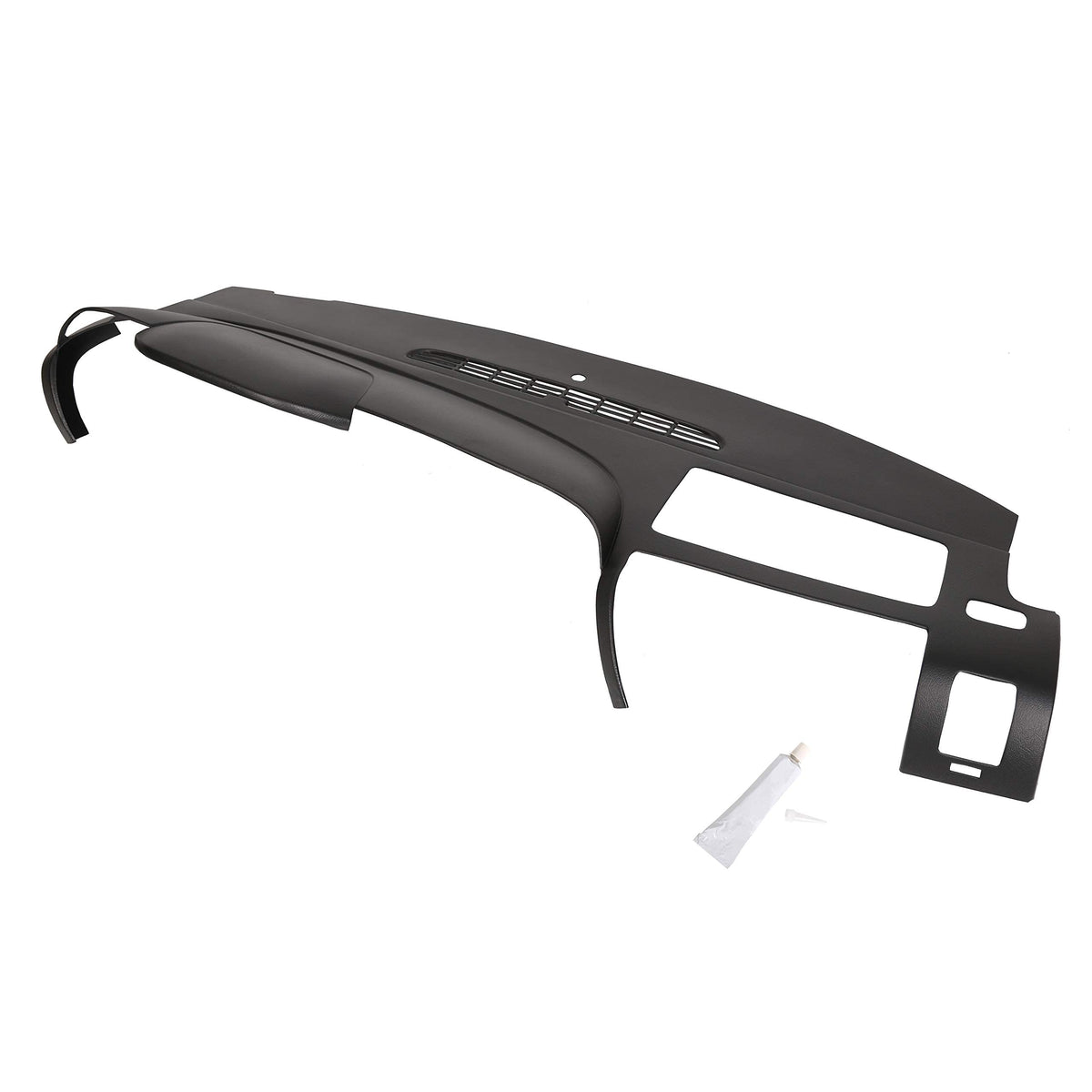 Kojem Dash Board Cover Compatible with 2007-2013 Chevy Silverado LS LT WT GMC Sierra SL SLE WT w/Dual Glovebox Dashboards Black